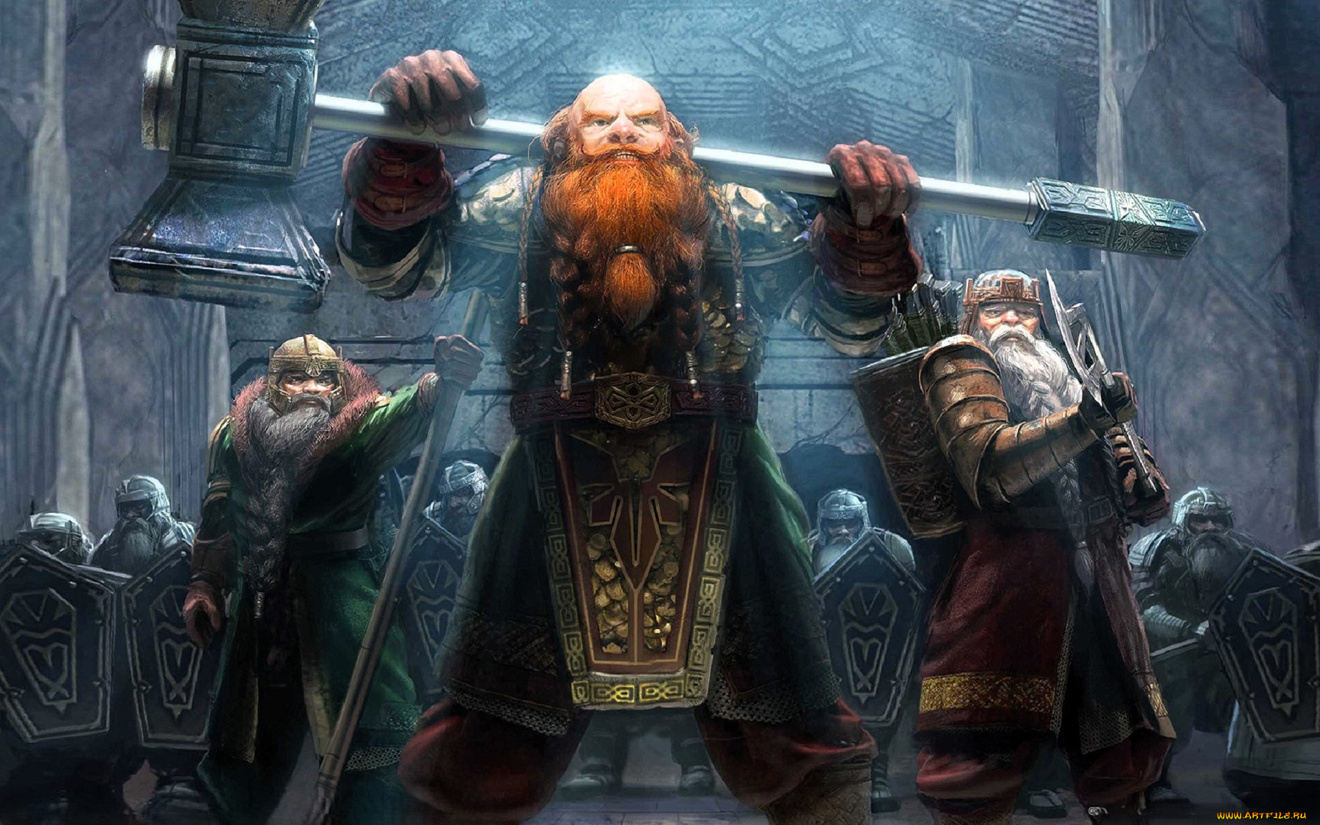 видео, игры, the, lord, of, the, rings, , the, battle, for, middle, earth, ii, гномы, оружие, хирд, щиты