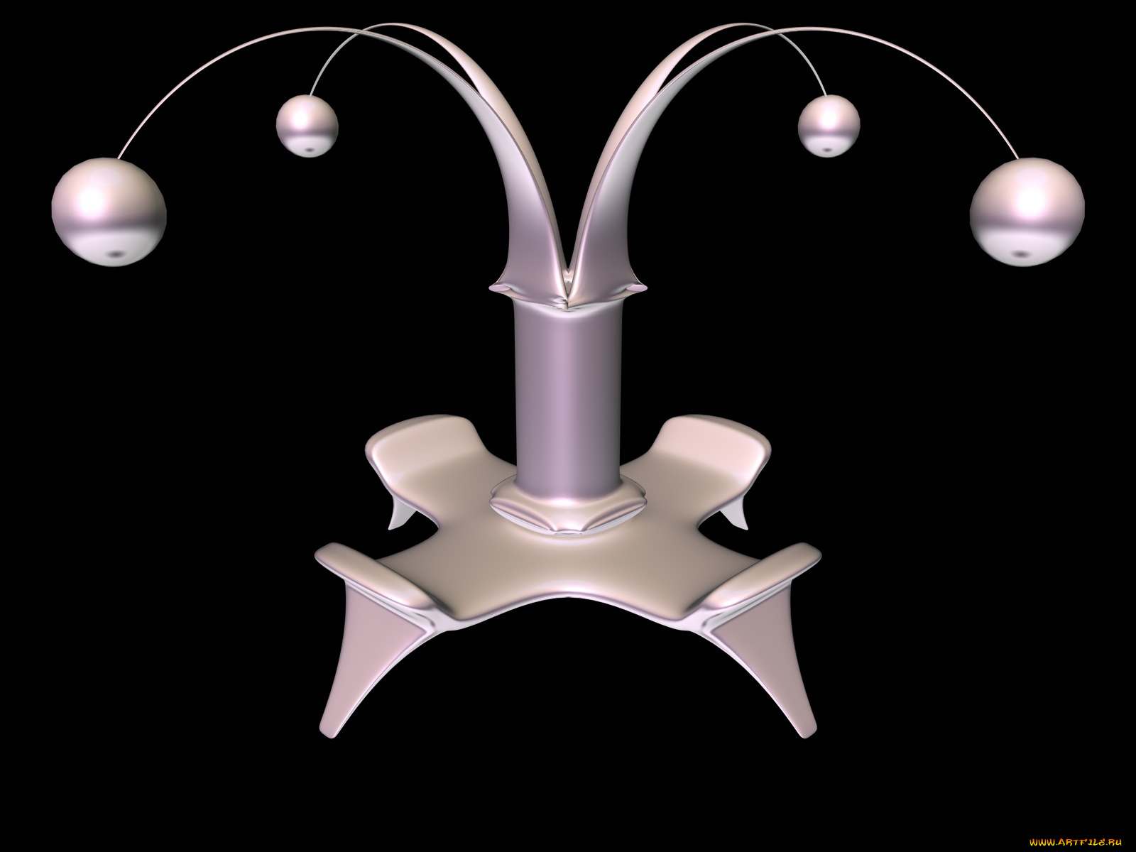 3д, графика, другое, шары, подставка