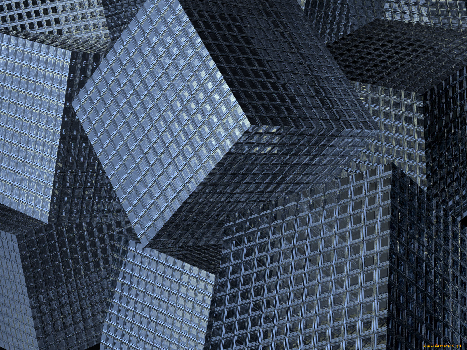 3д, графика, modeling, моделирование, кубики