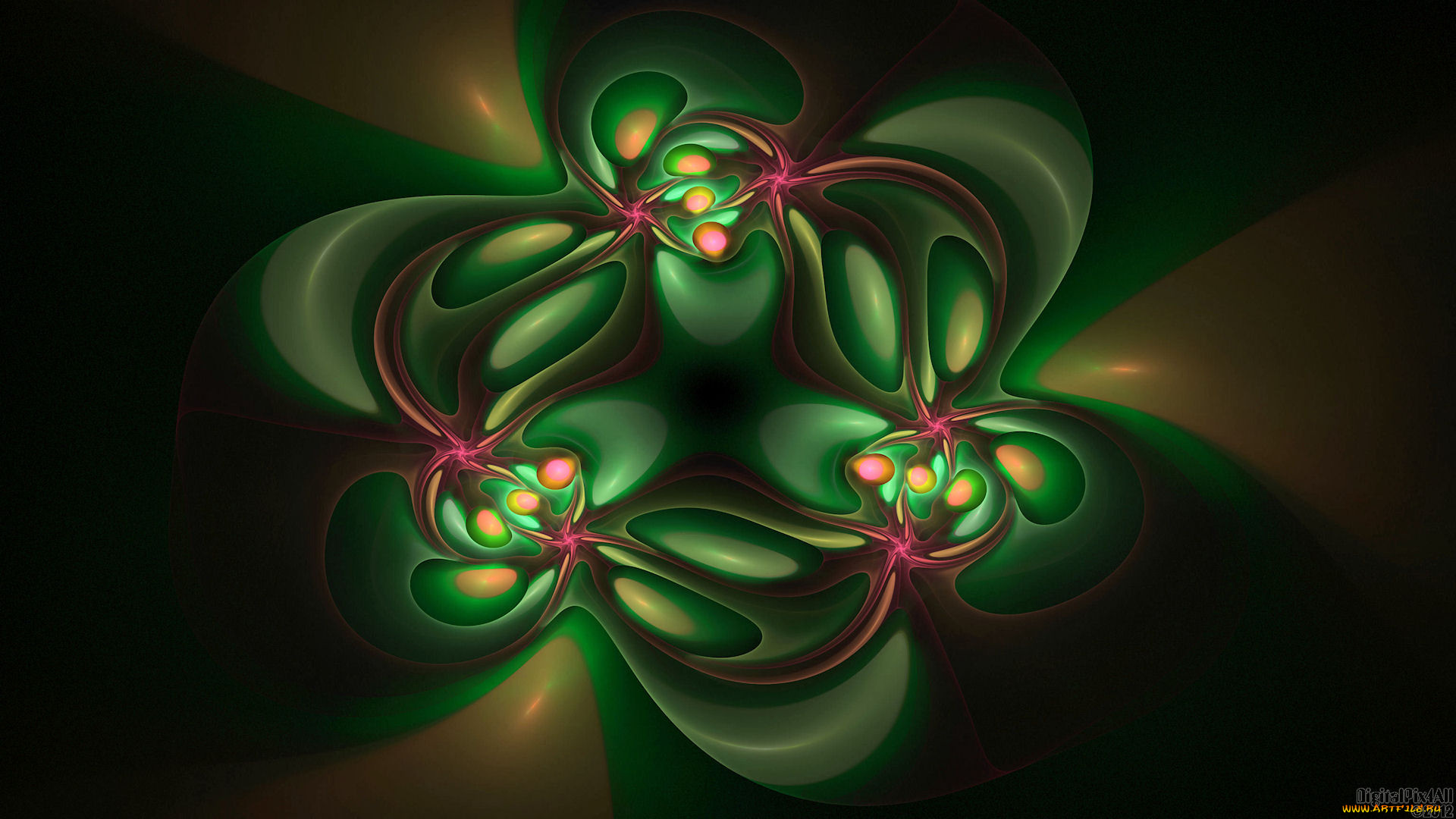 3д, графика, fractal, фракталы, фон, цвета, узор