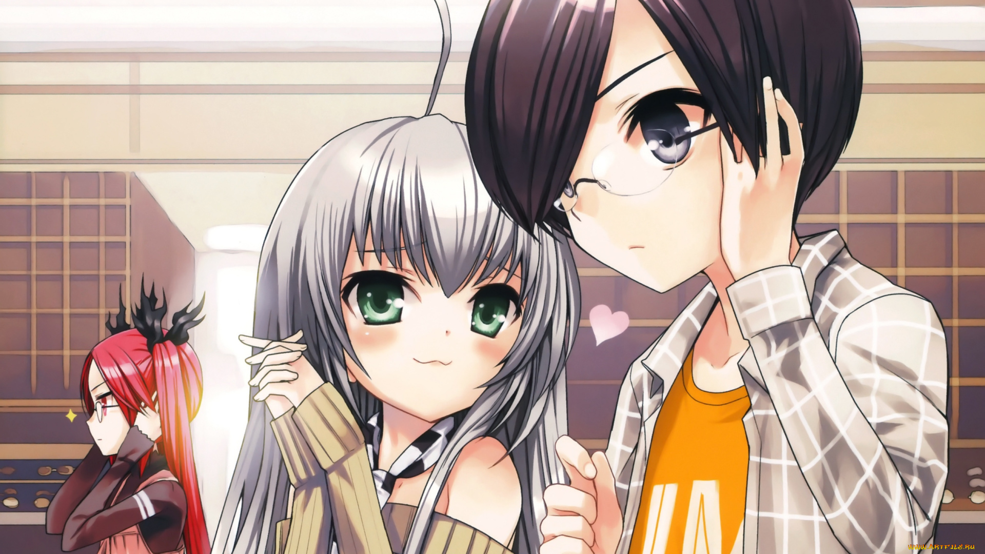 аниме, haiyore, nyaruko, san, девушки