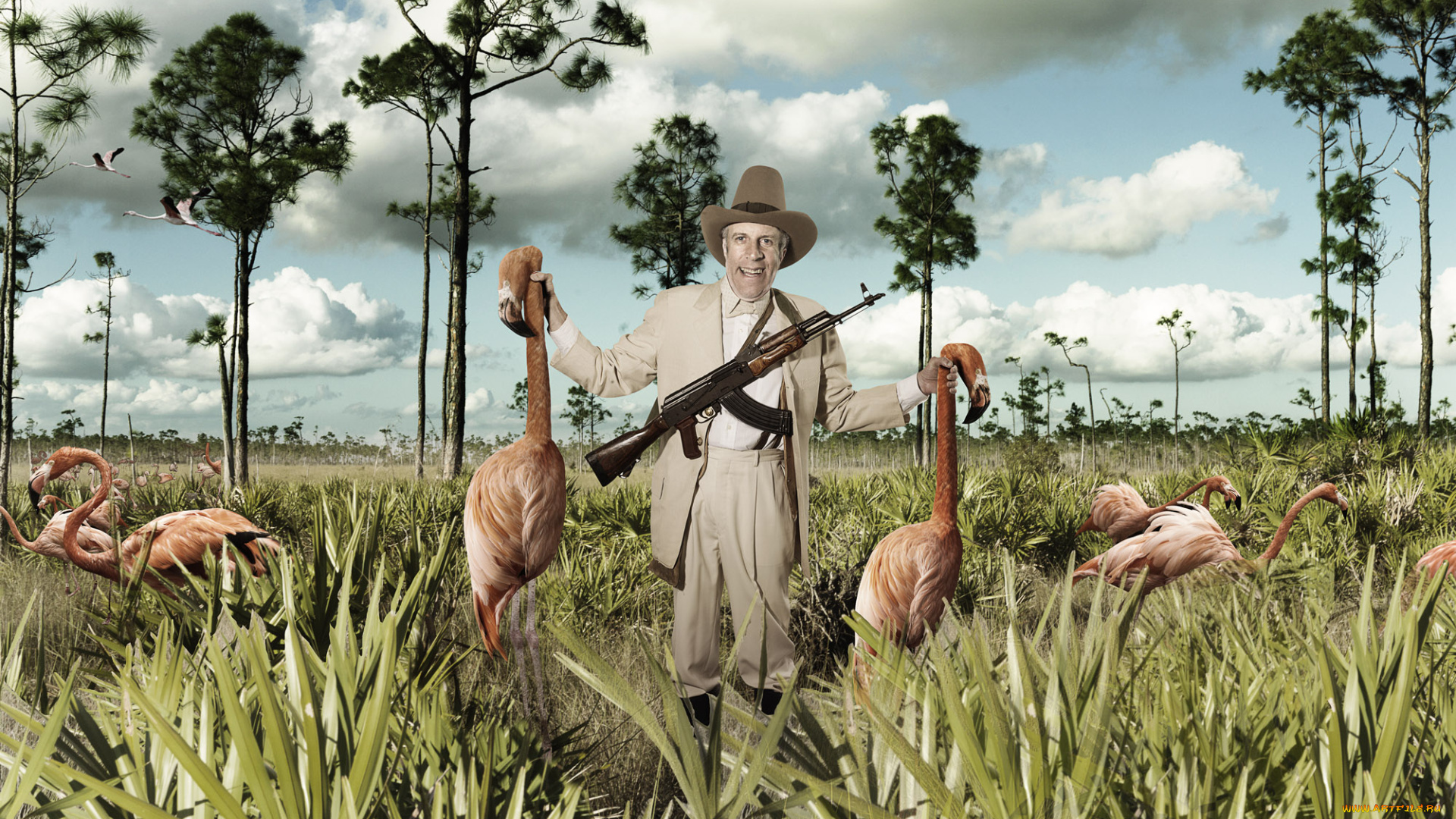 автор, mark, holthusen, мужчины, unsort, охотник, фламинго