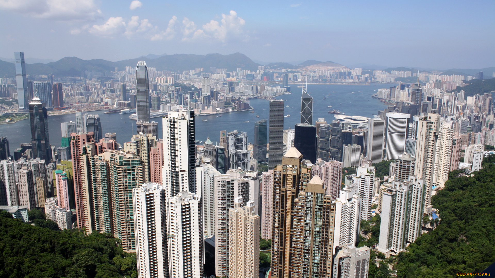 города, гонконг, китай, hong, kong