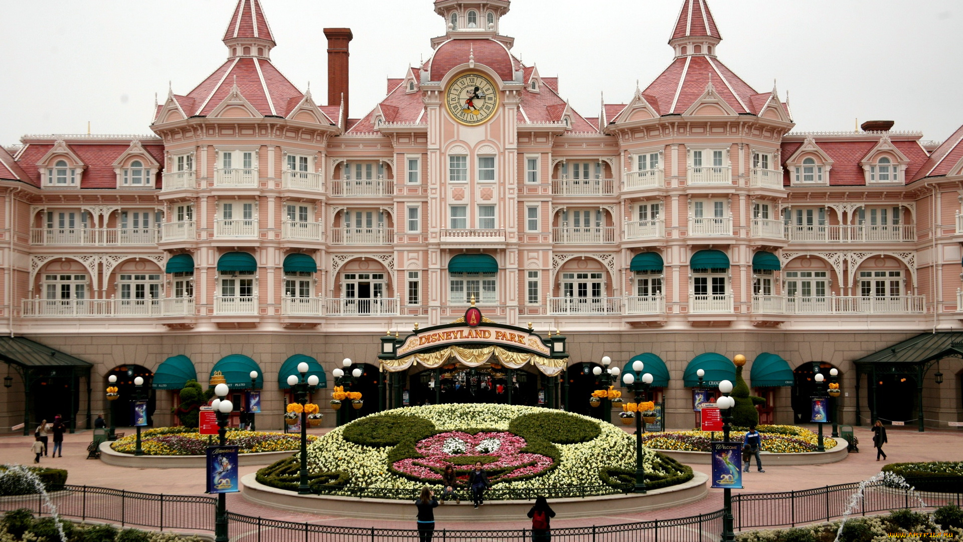 города, париж, франция, hotel, disneyland, paris