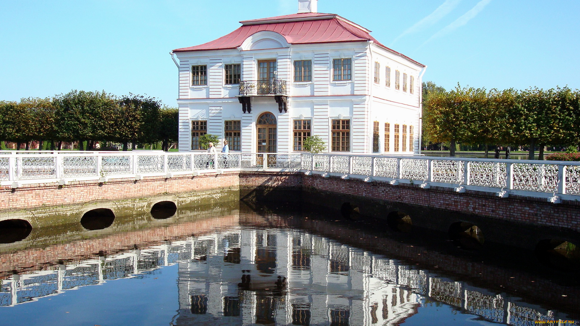 города, санкт, петербург, петергоф, россия, дворец, марли, в, петергофе