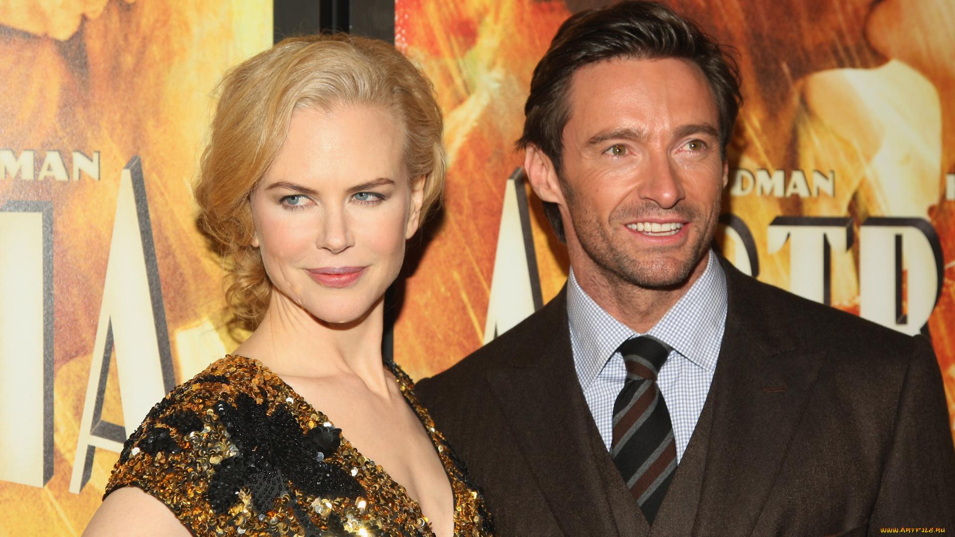 nicole, kidman, hugh, jackman, разное, знаменитости, актер, актриса