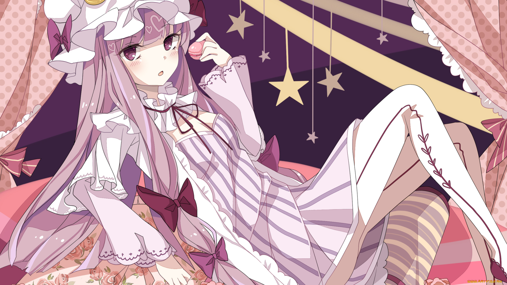 patchouli, knowledge, аниме, touhou