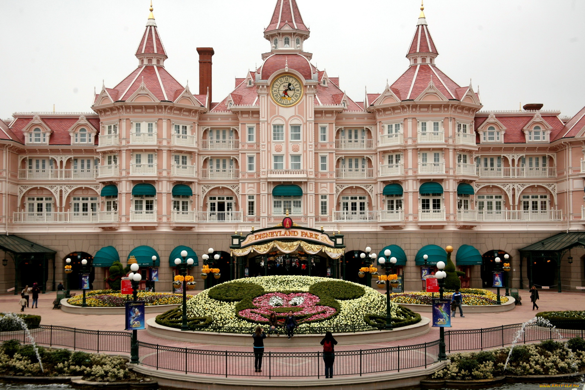 города, париж, франция, hotel, disneyland, paris