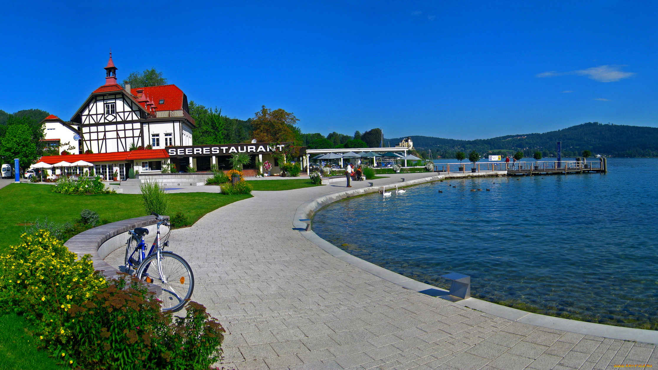 города, улицы, площади, набережные, австрия, мария, вёрт, каринтия