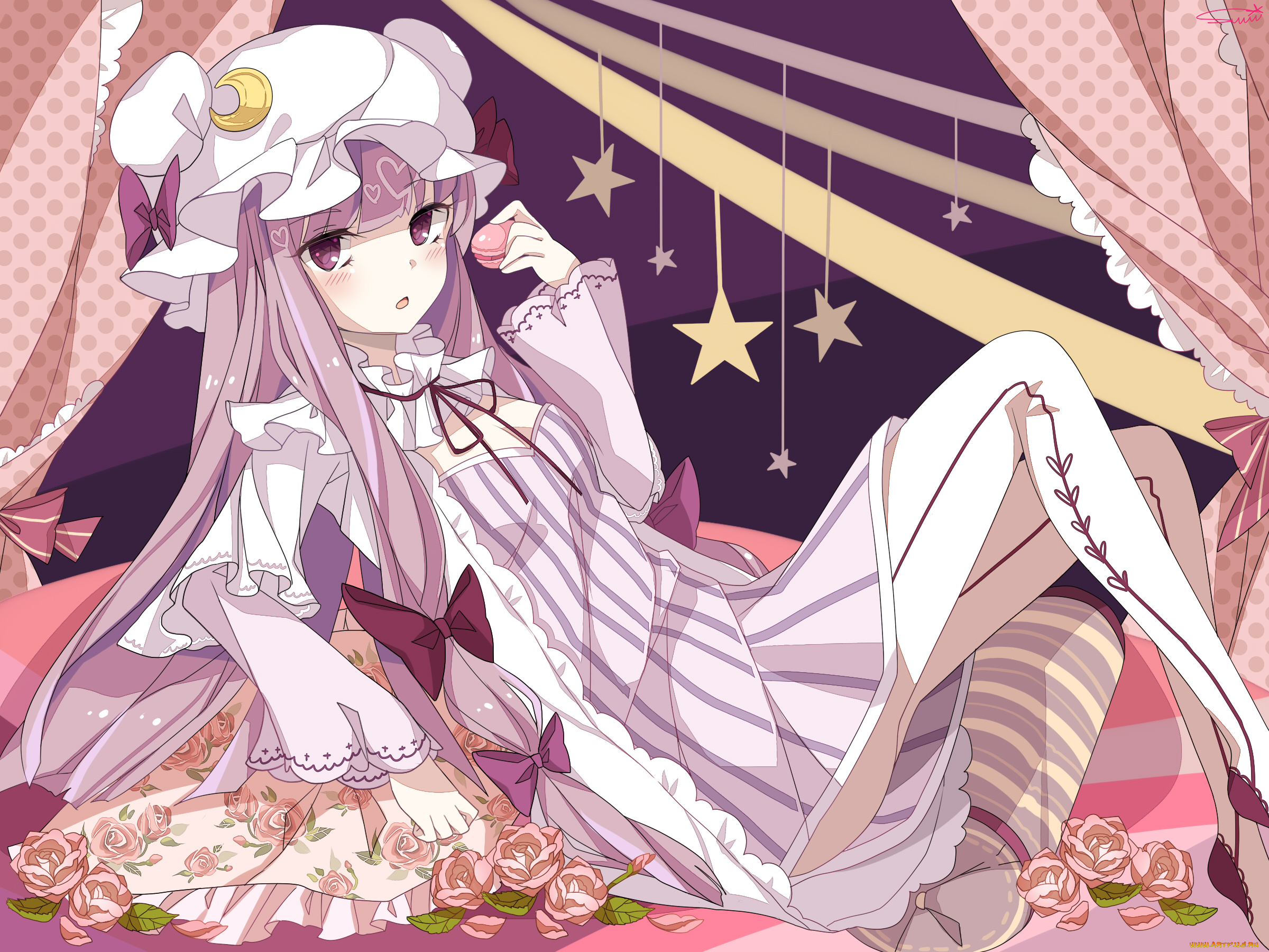 patchouli, knowledge, аниме, touhou