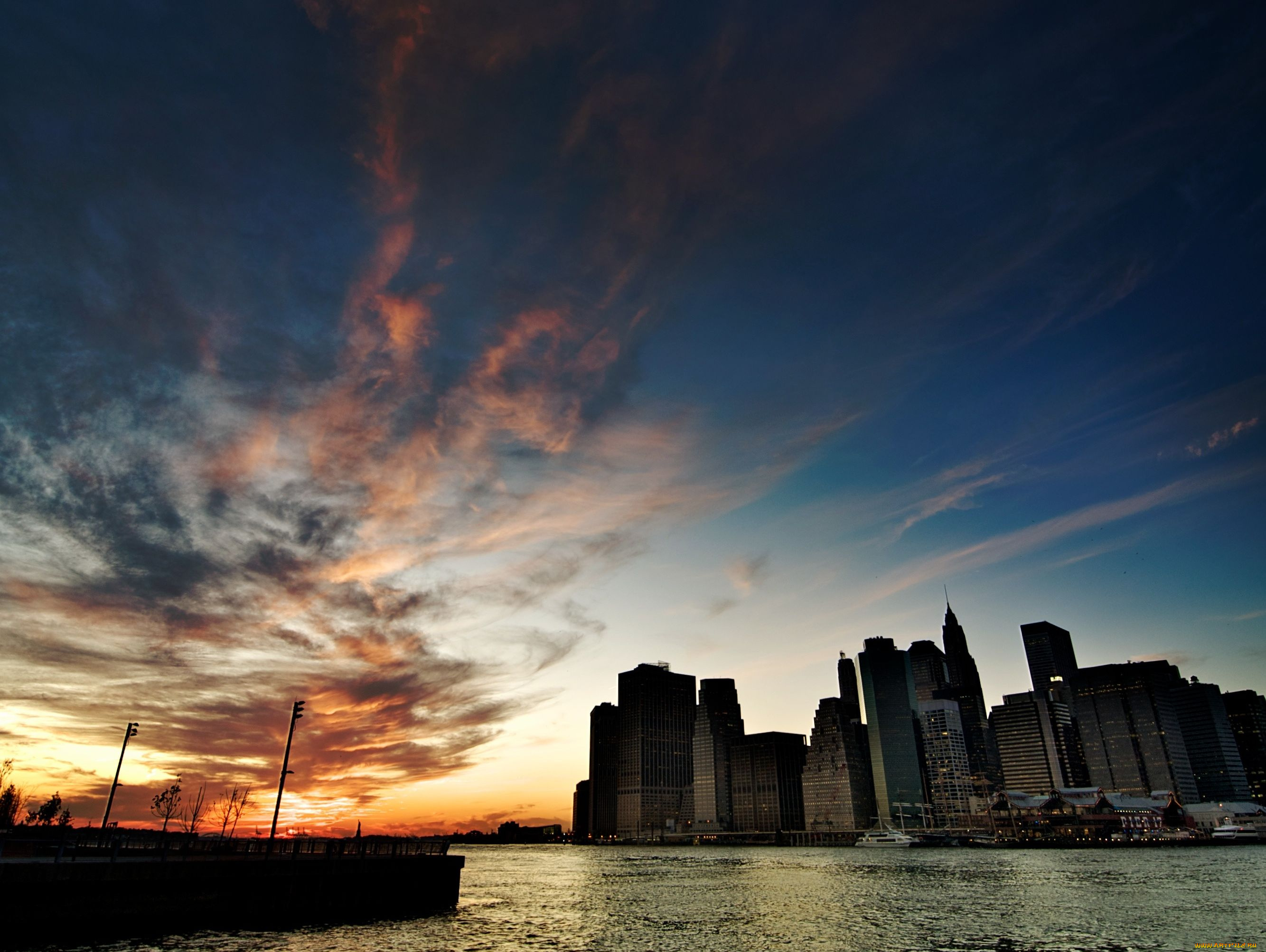 города, нью, йорк, сша, manhattan