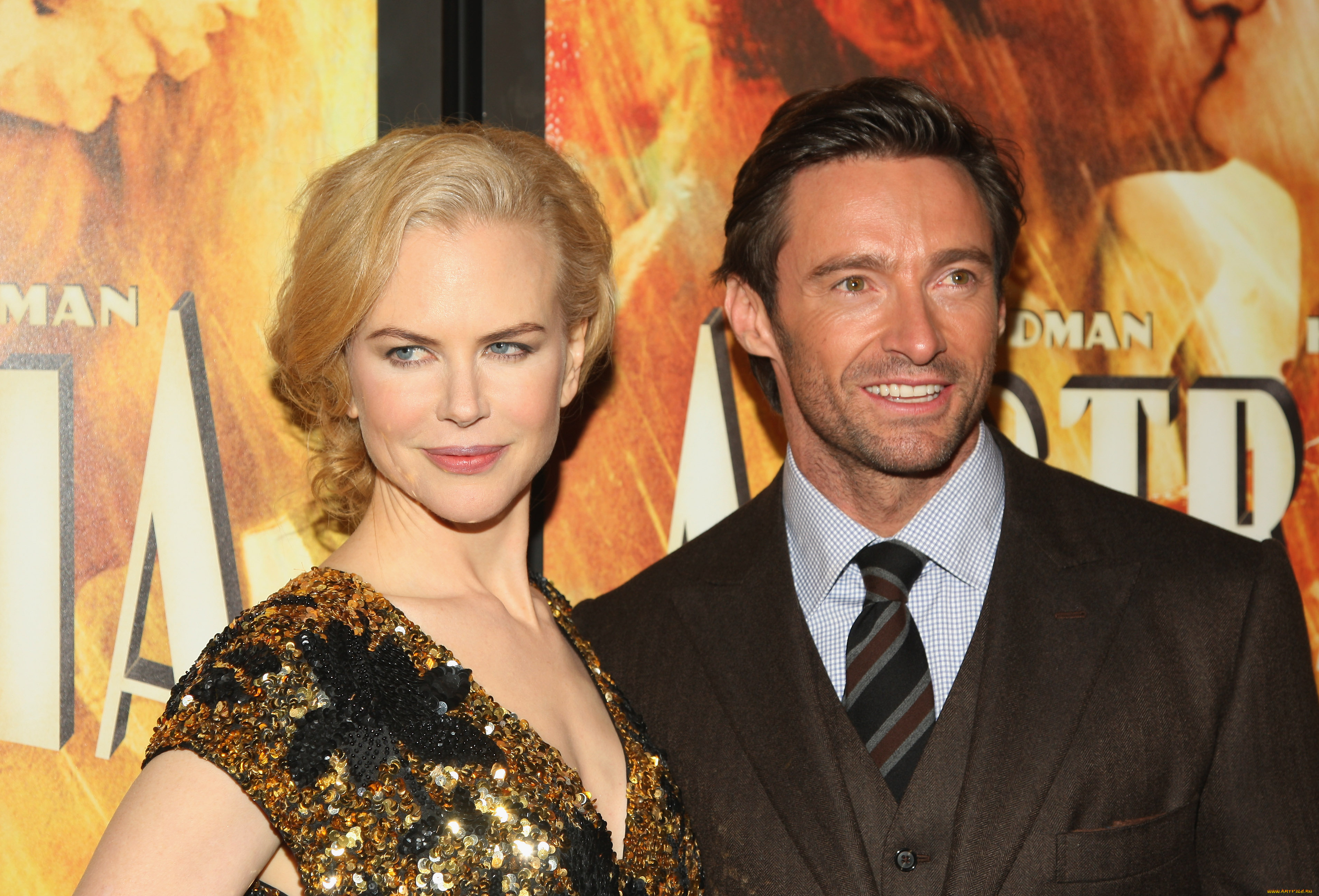 nicole, kidman, hugh, jackman, разное, знаменитости, актер, актриса