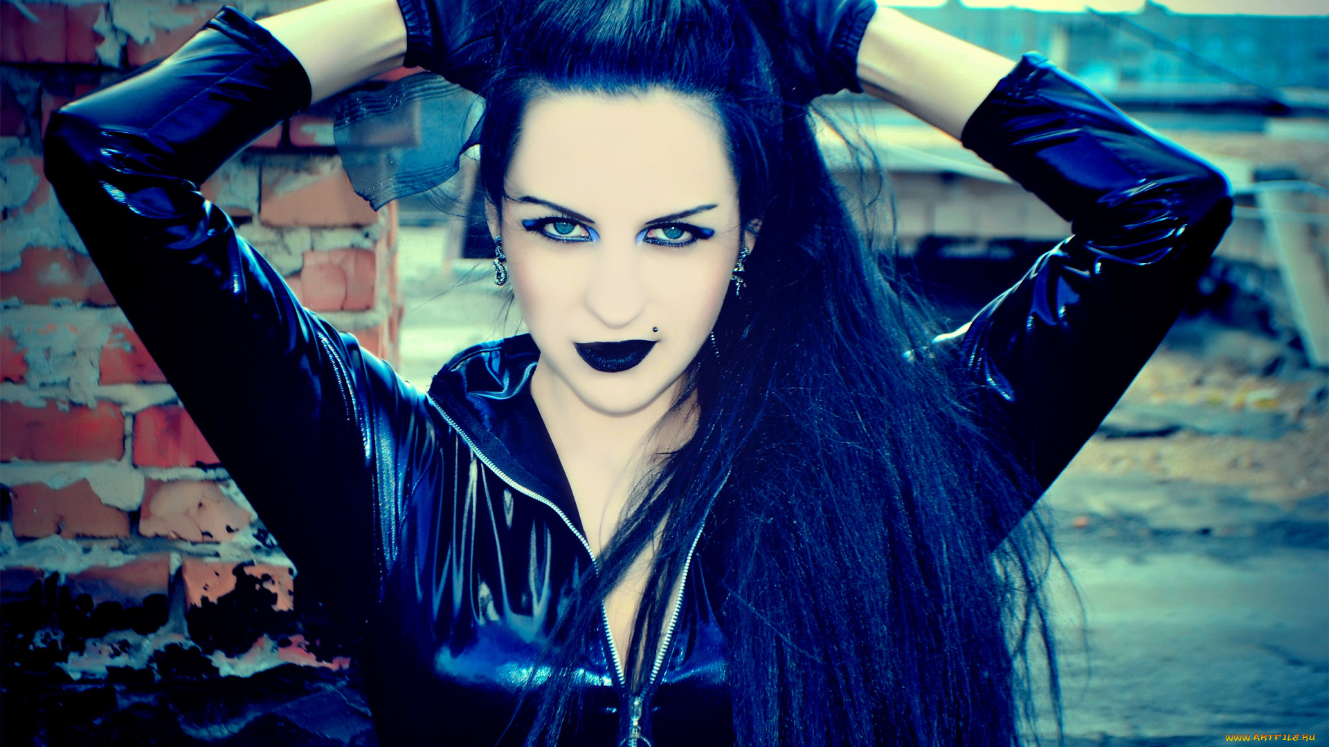 -Unsort, Креатив, amely, девушки, unsort, креатив, латекс, брюнетка