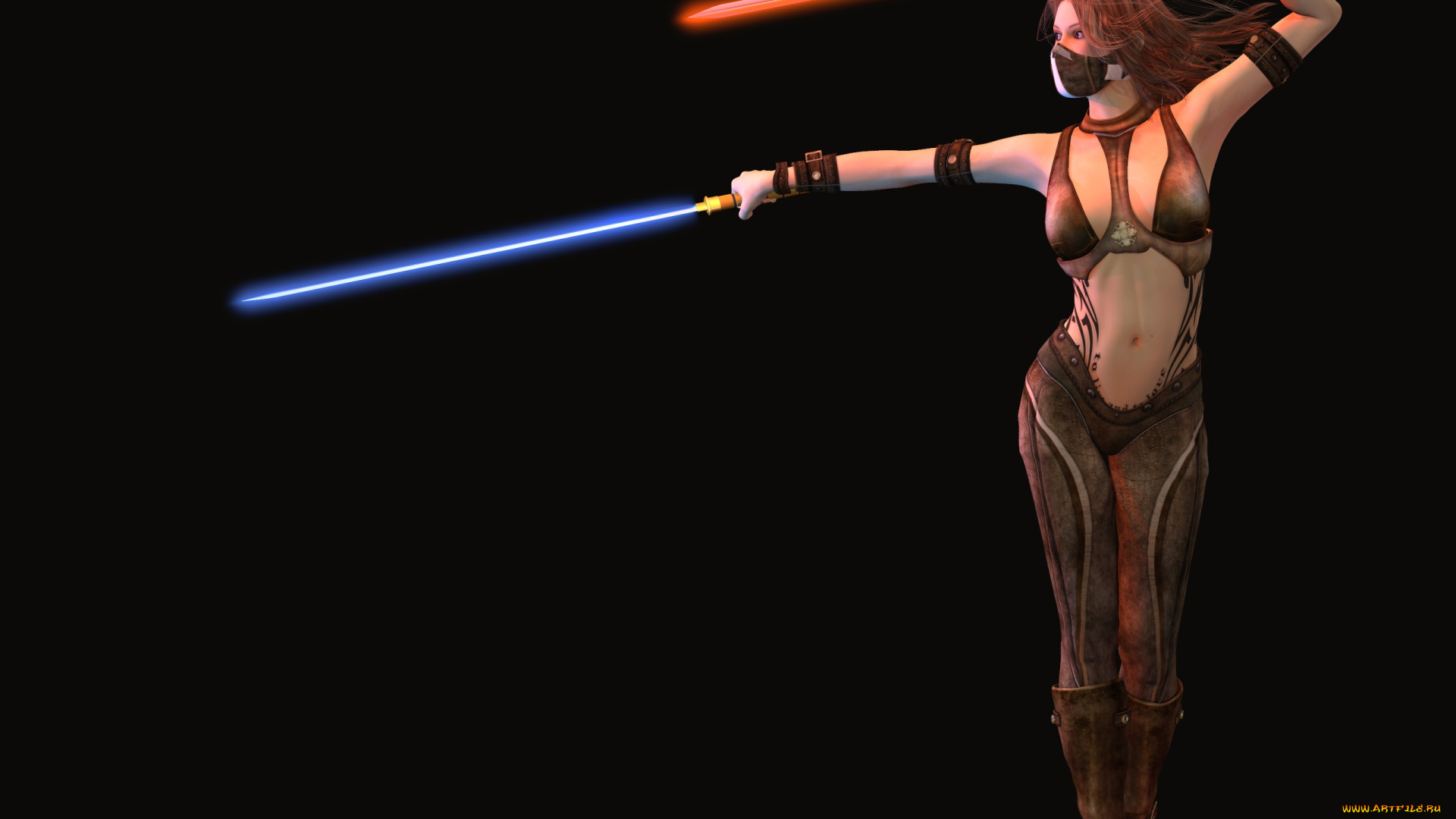 3д, графика, fantasy, , фантазия, девушка, оружие