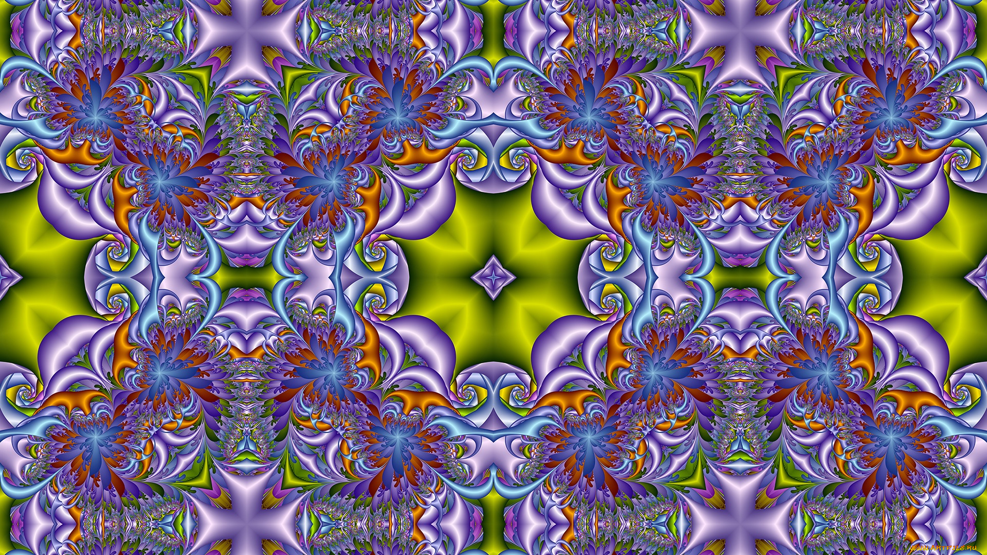 3д, графика, fractal, , фракталы, цвета, фон, узор