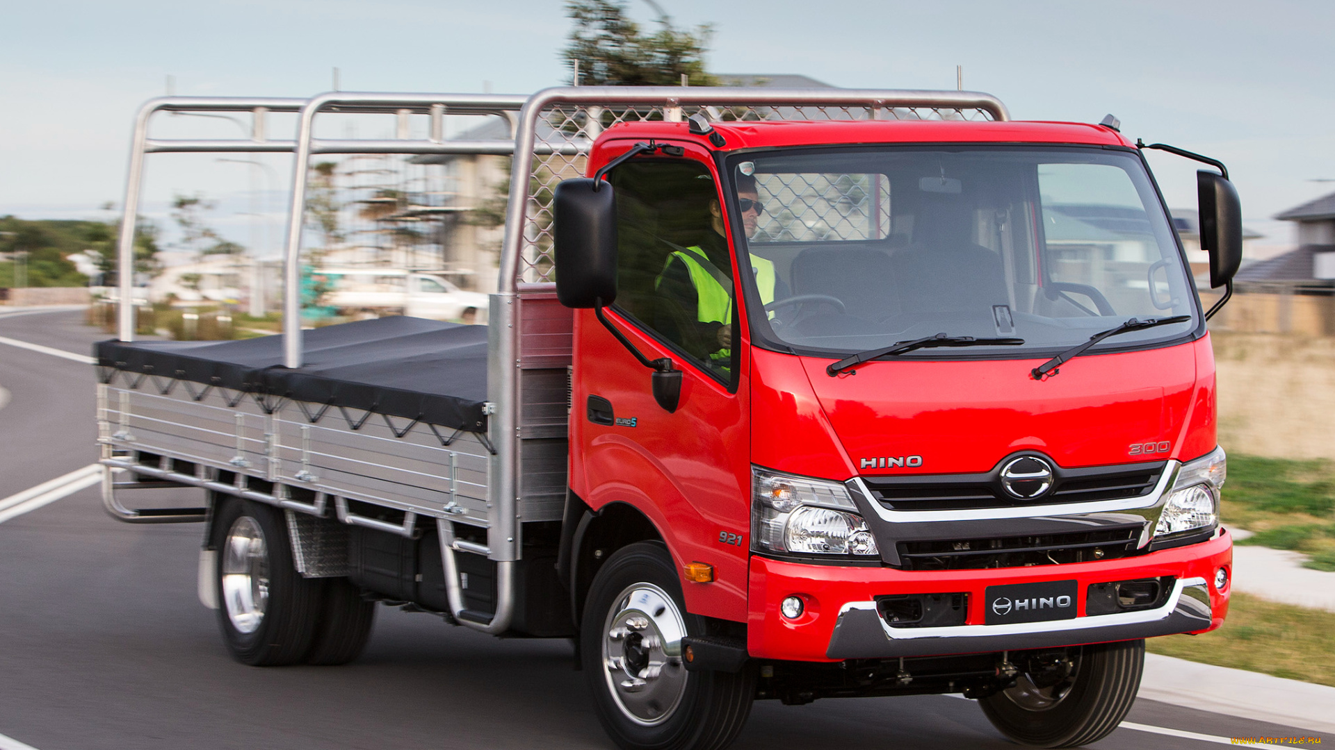 автомобили, hino, 2014, 300-921, красный