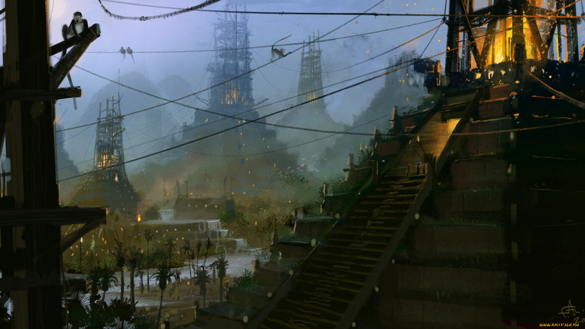 фэнтези, иные, миры, , иные, времена, пирамиды, строительство, мексика, обезьяны