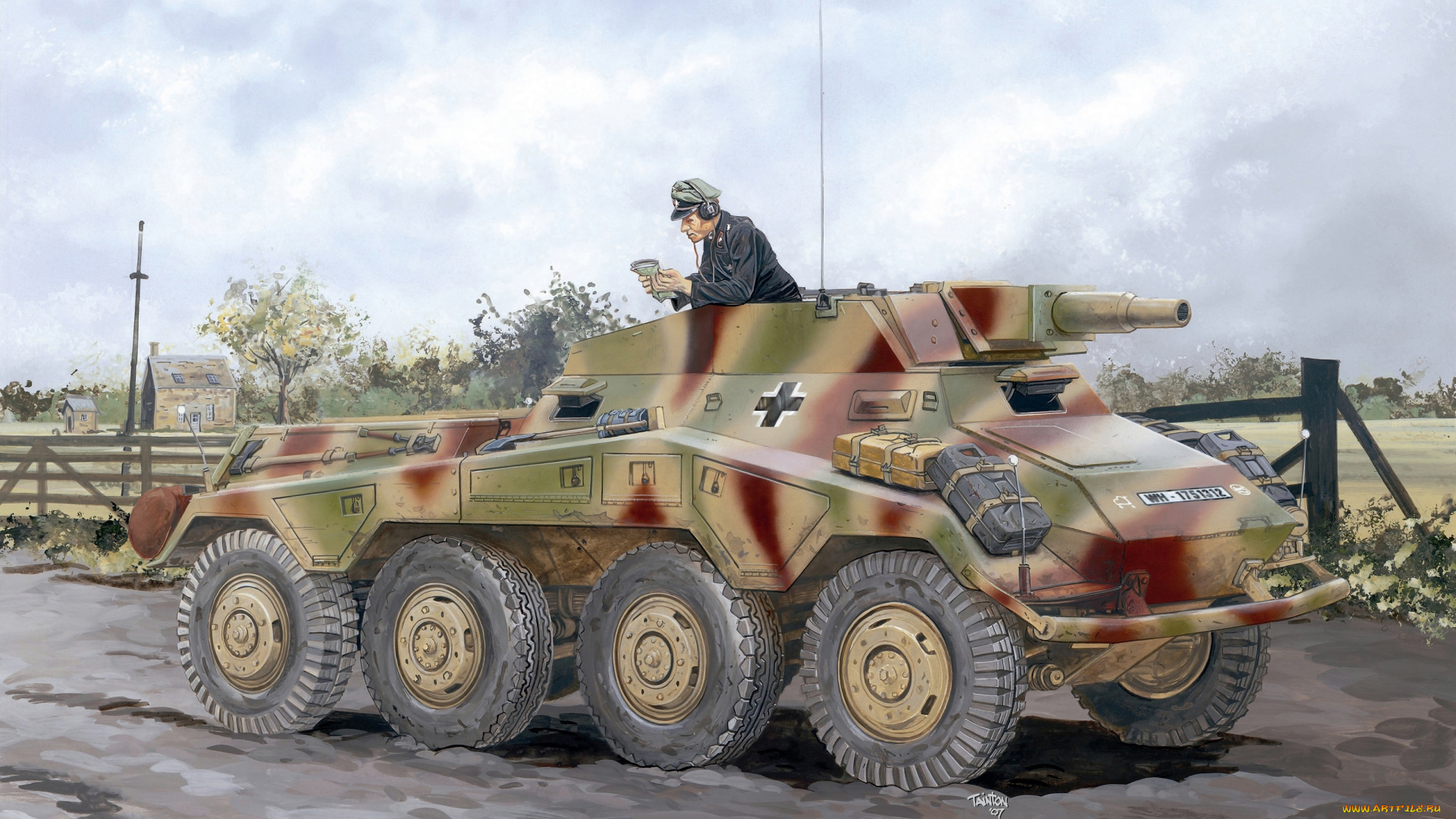 рисованные, армия, бтр