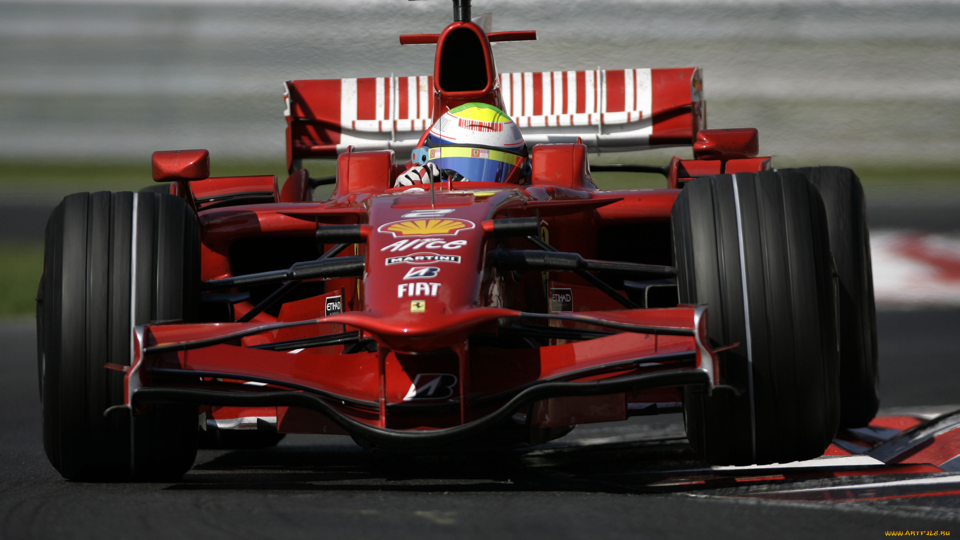 scuderia, ferrari, спорт, формула, 1, шлем, эмблема, фелиппе, масса, трасса, formula-1, автомобиль, красный, ferrari, болид, поворот, автогонки, гонщик