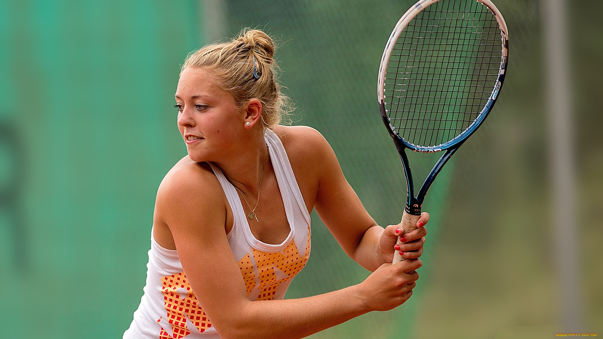 witth&, 246, ft, carina, спорт, теннис, девушка, ракетка, корт