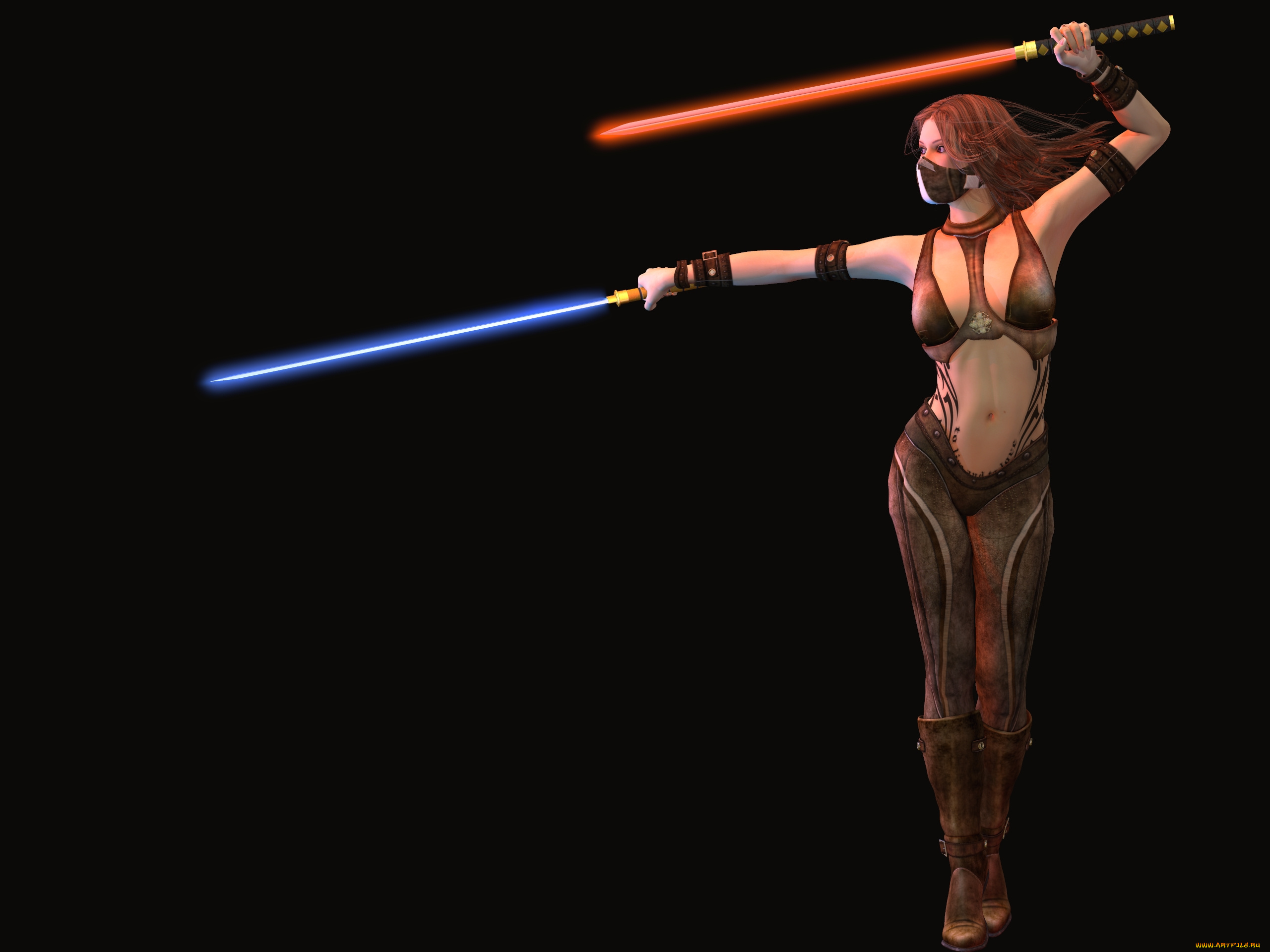 3д, графика, fantasy, , фантазия, девушка, оружие