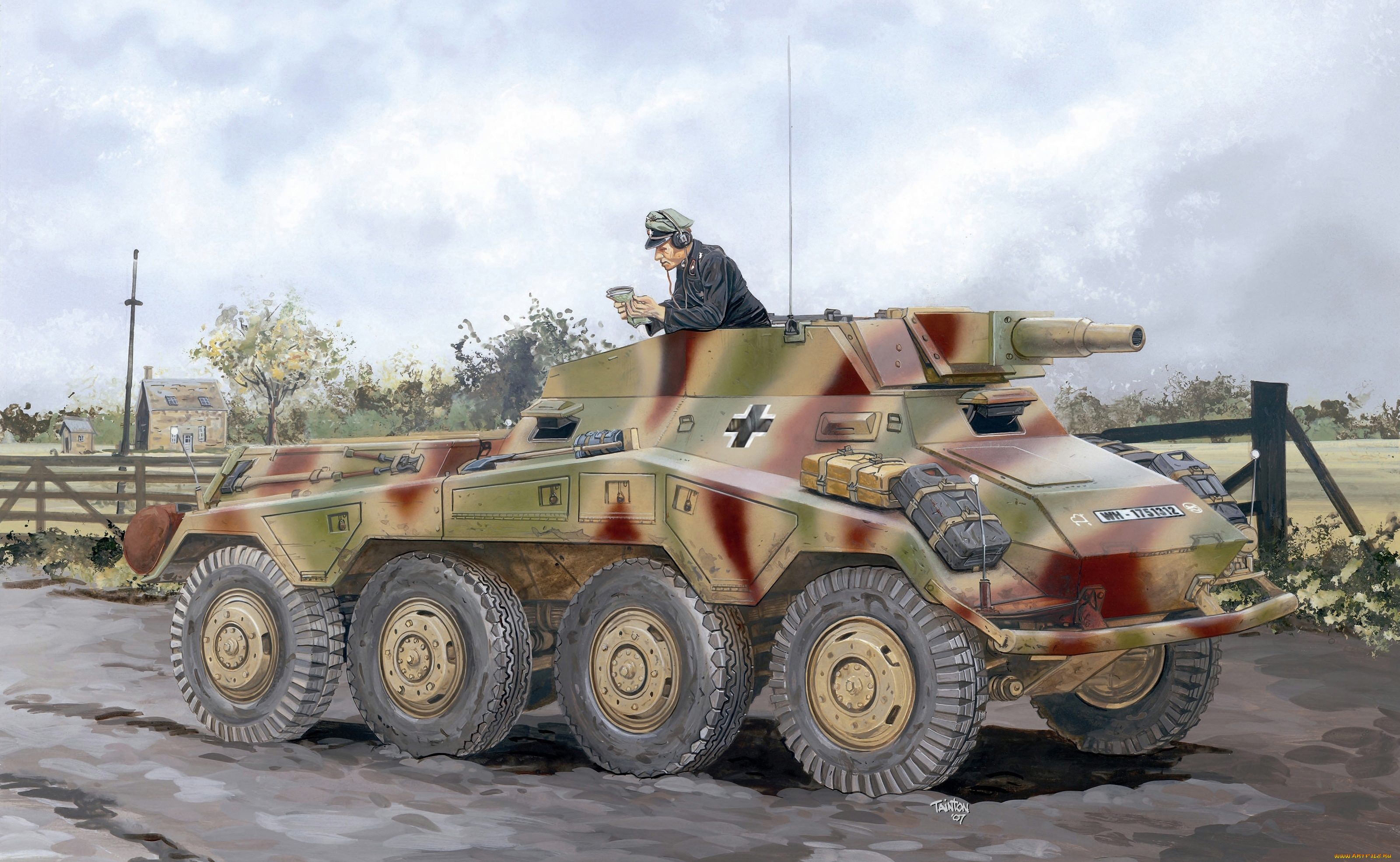 рисованные, армия, бтр