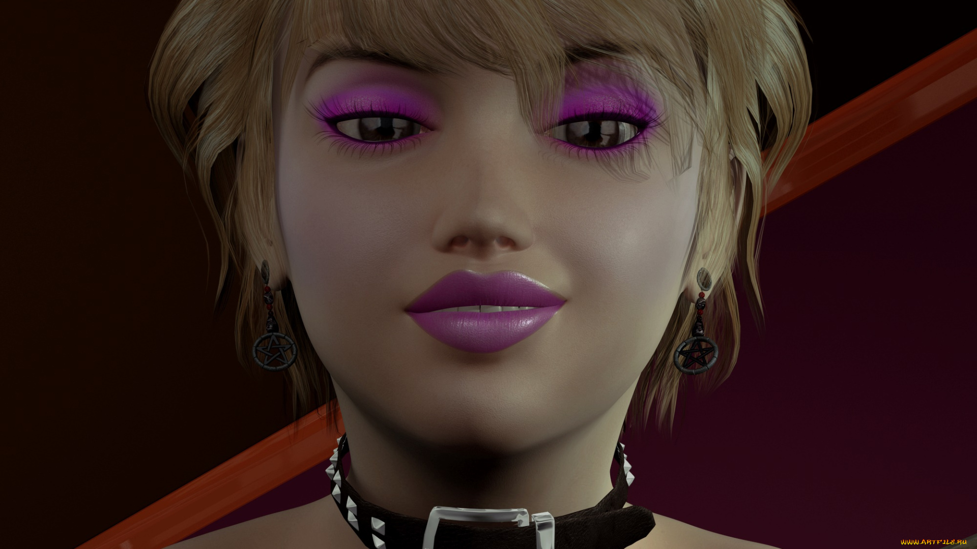 3д, графика, портрет, , portraits, девушка, взгляд, фон