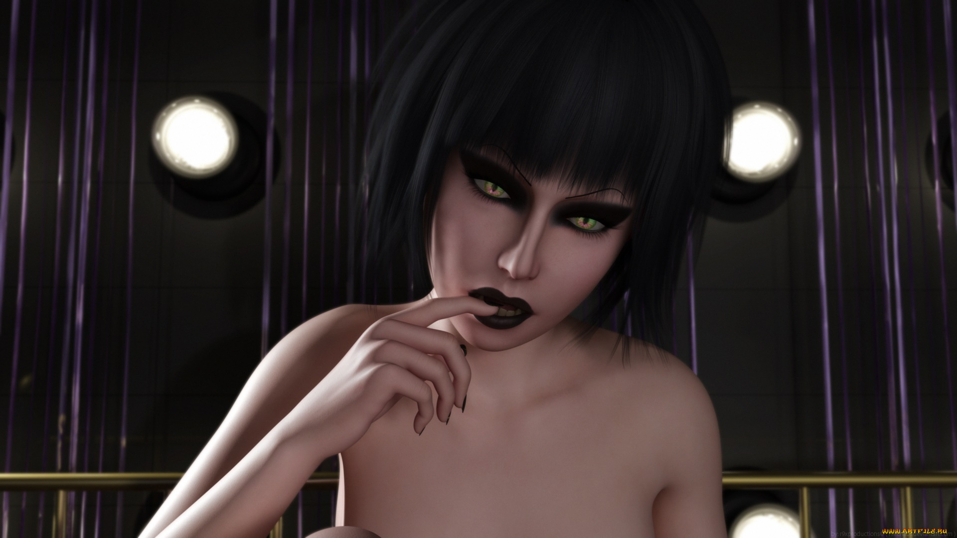 3д, графика, портрет, , portraits, взгляд, фон, девушка