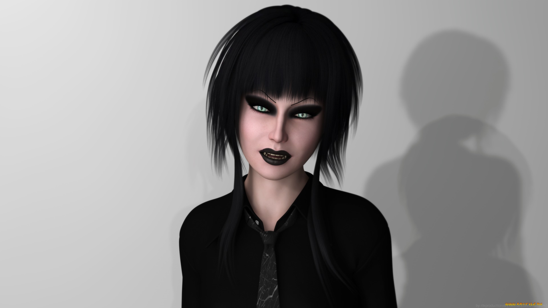 3д, графика, существа, , creatures, вампир, фон, взгляд