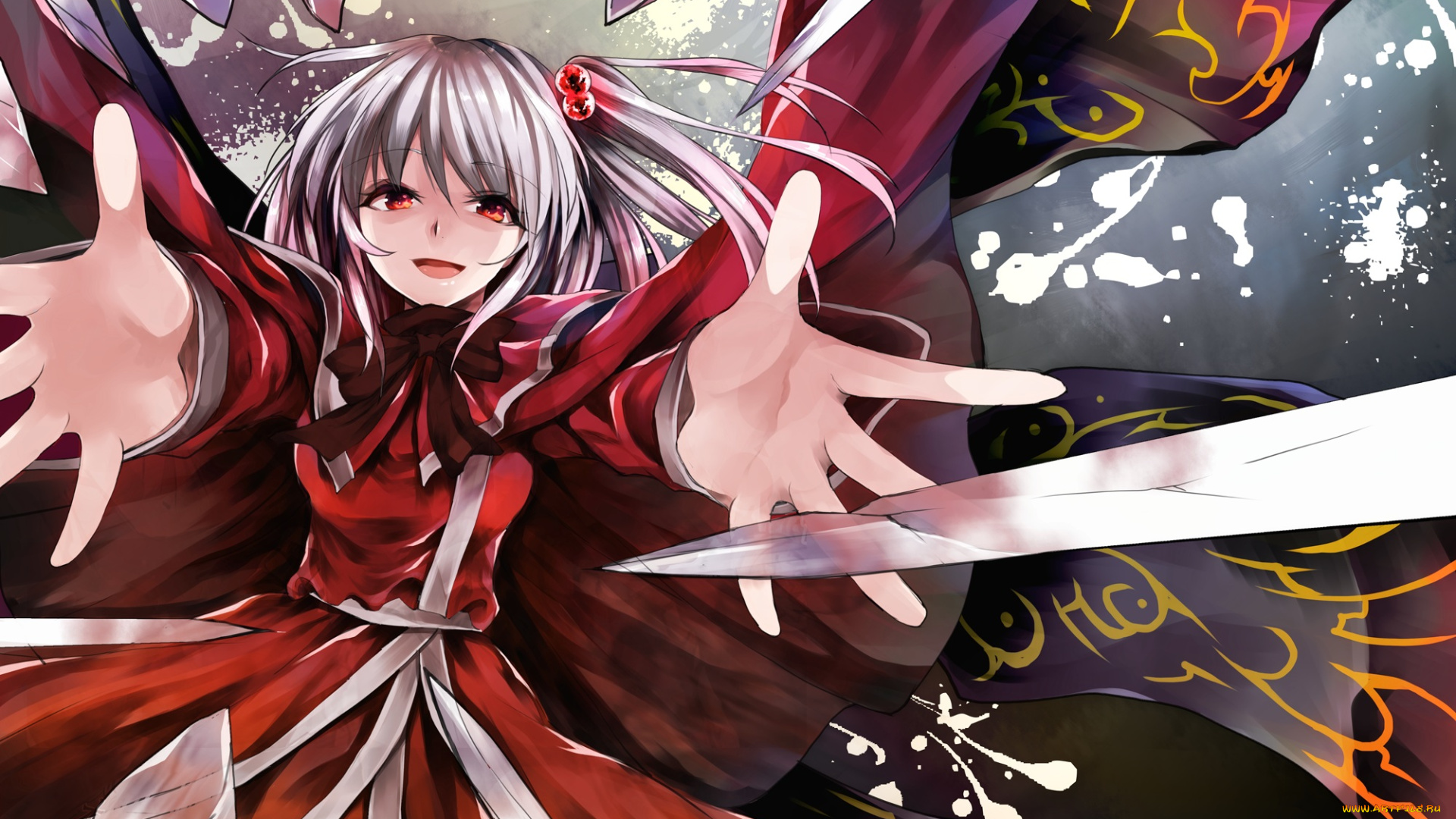 аниме, touhou, руки, девушка, shinki, арт