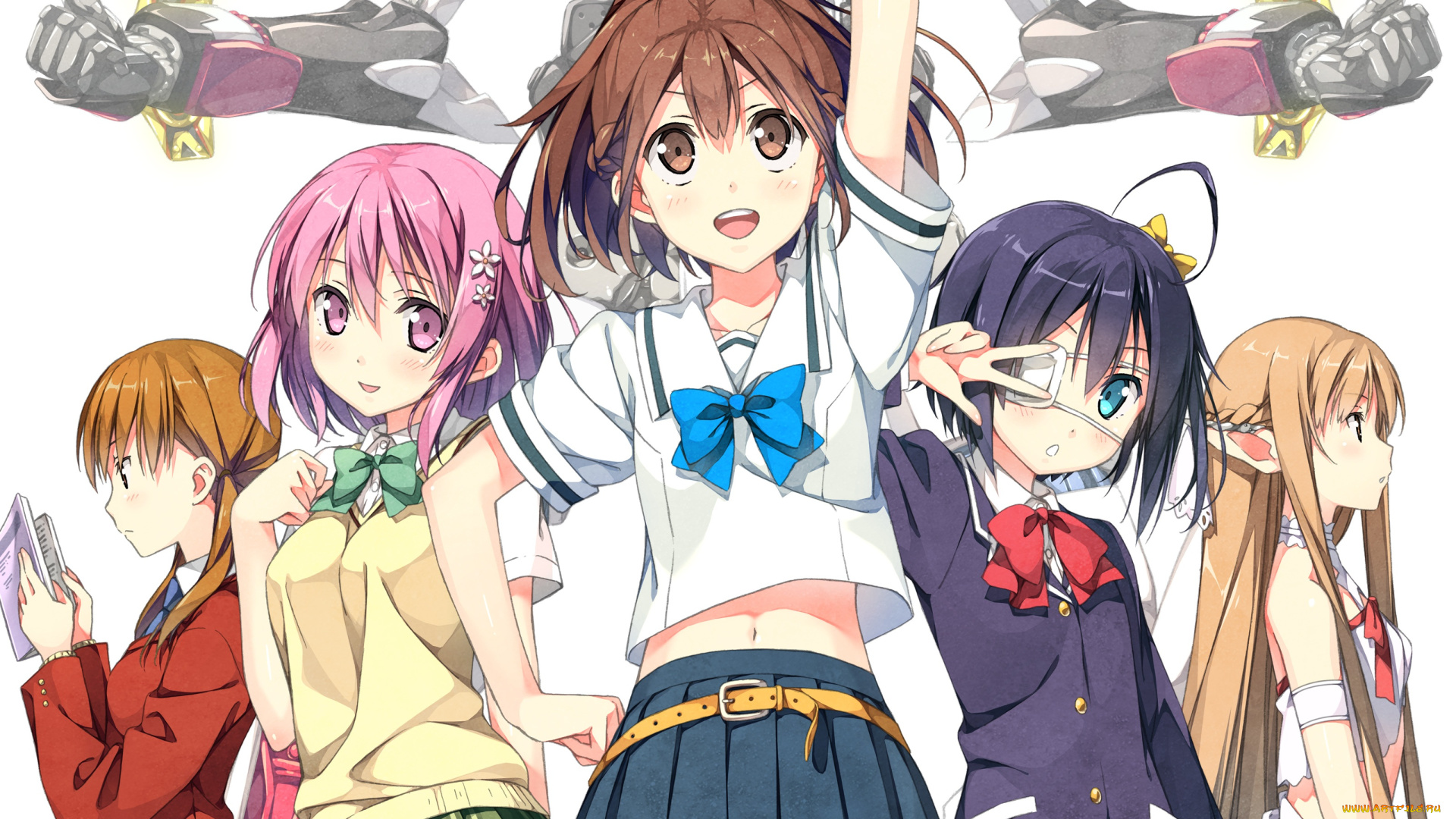 аниме, unknown, , другое, kantoku, mizutani, shizuku, девушки, yuuki, asuna, takanashi, rikka, senomiya, akiho, momo, velia, deviluke