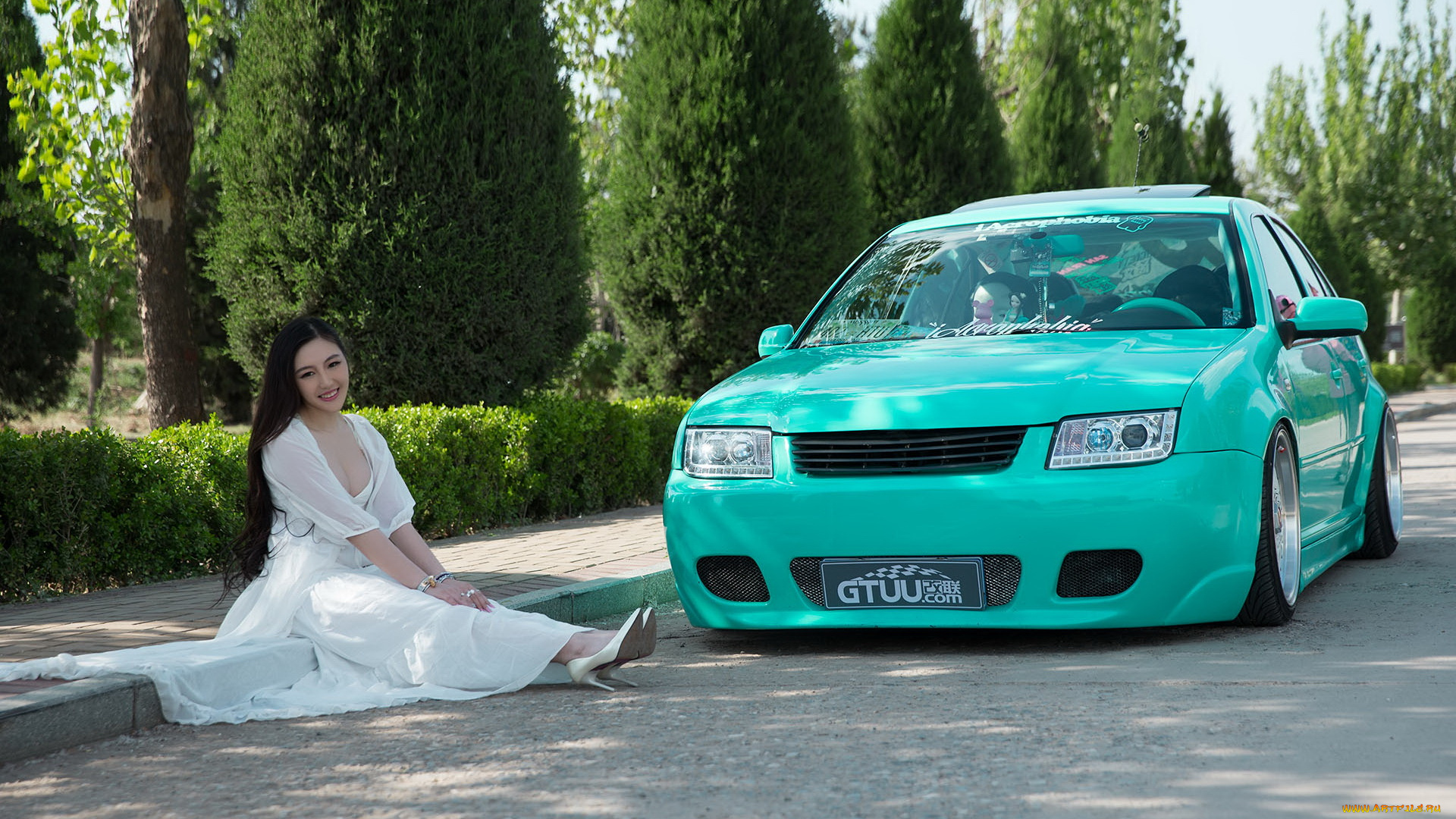 автомобили, -авто, с, девушками, девушка, взгляд, фон, автомобиль, азиатка