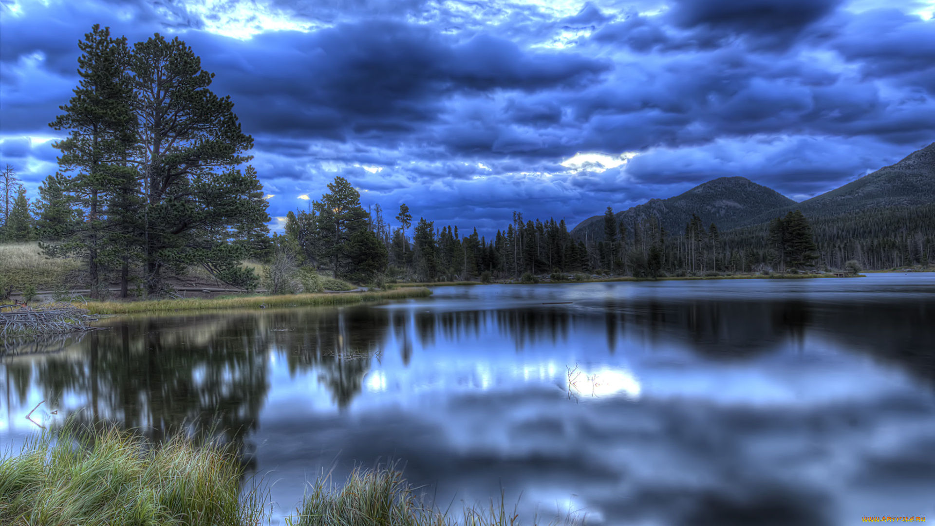 природа, реки, озера, река, горы, лес