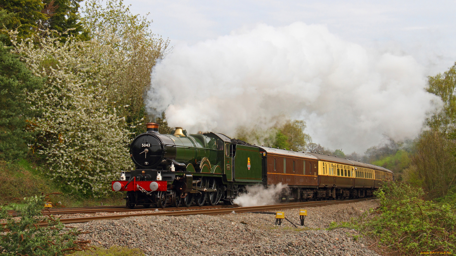 техника, паровозы, паровоз, дорога, железная, рельсы