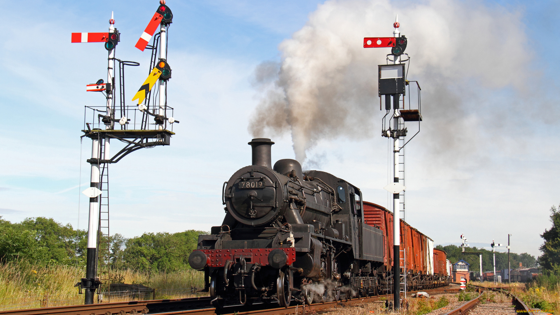 техника, паровозы, паровоз, рельсы, дорога, железная