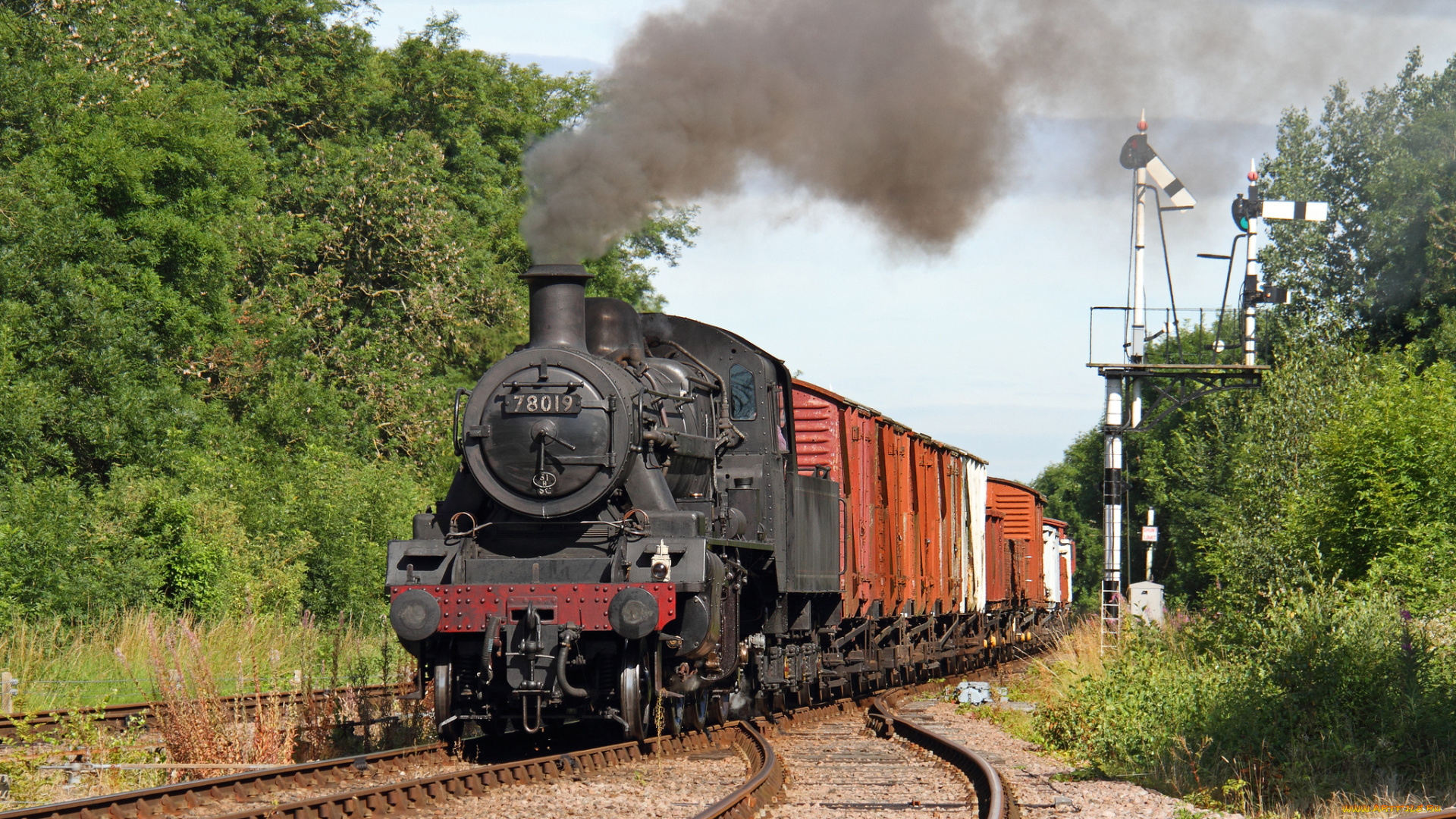 техника, паровозы, паровоз, рельсы, дорога, железная