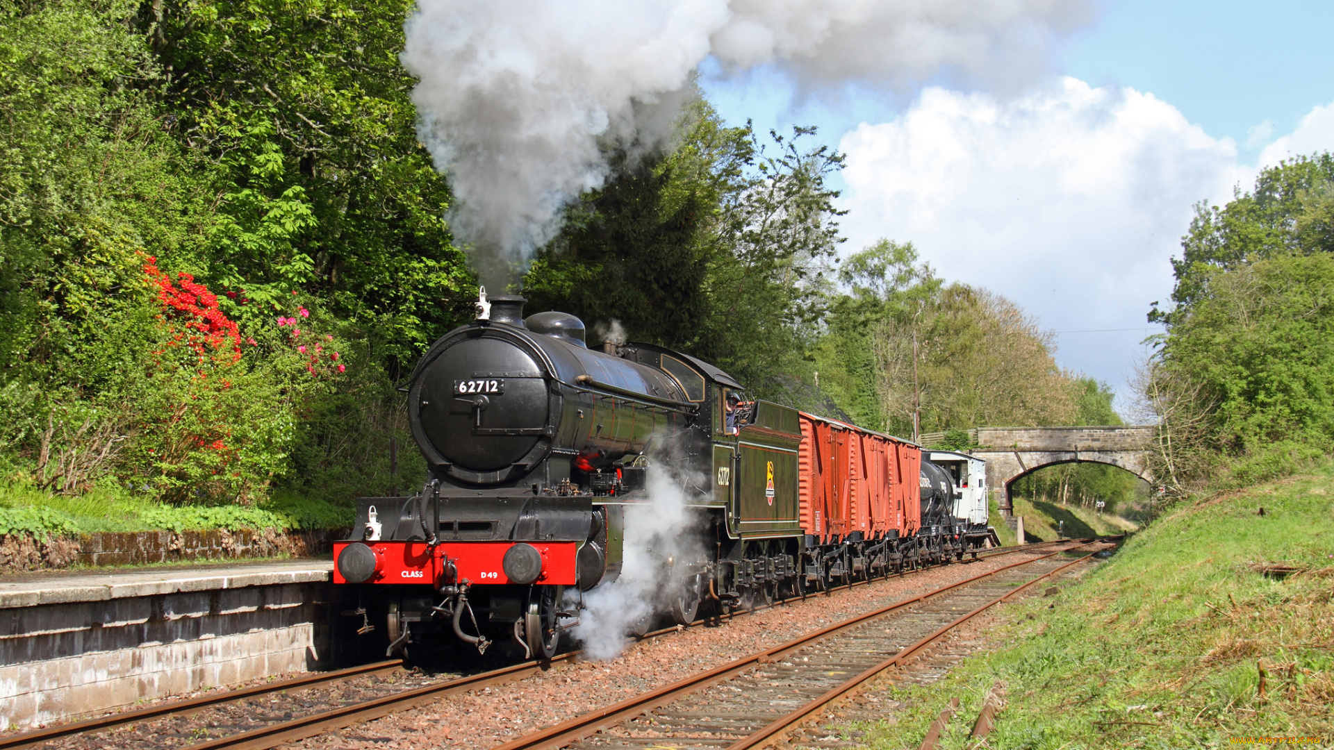 техника, паровозы, паровоз, рельсы, дорога, железная