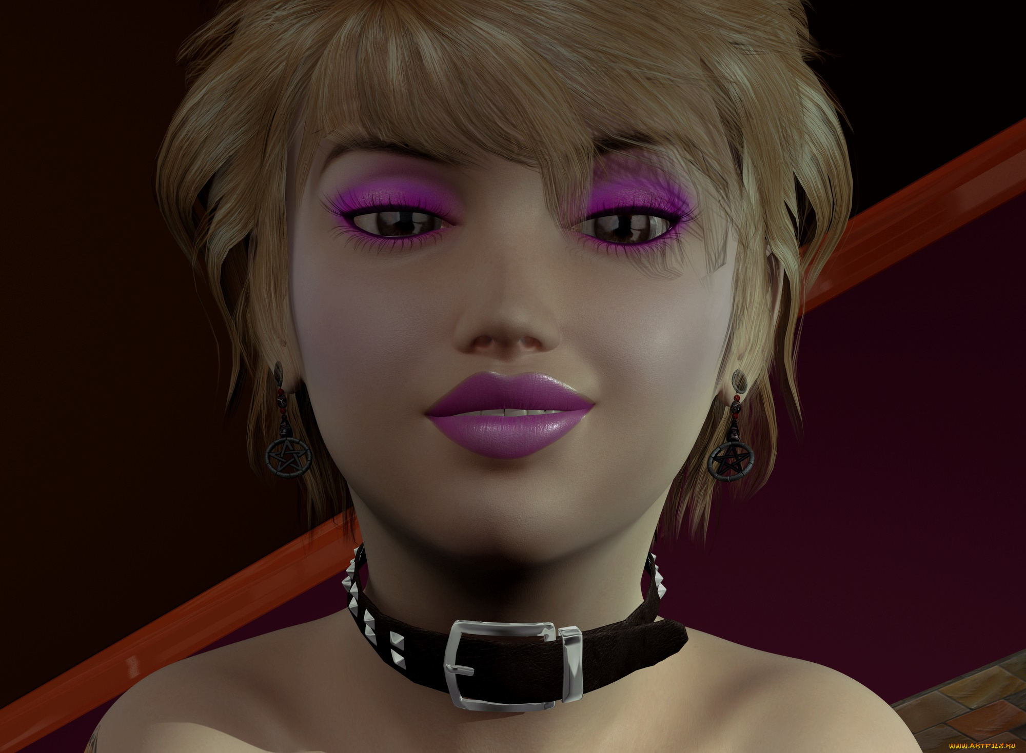 3д, графика, портрет, , portraits, девушка, взгляд, фон