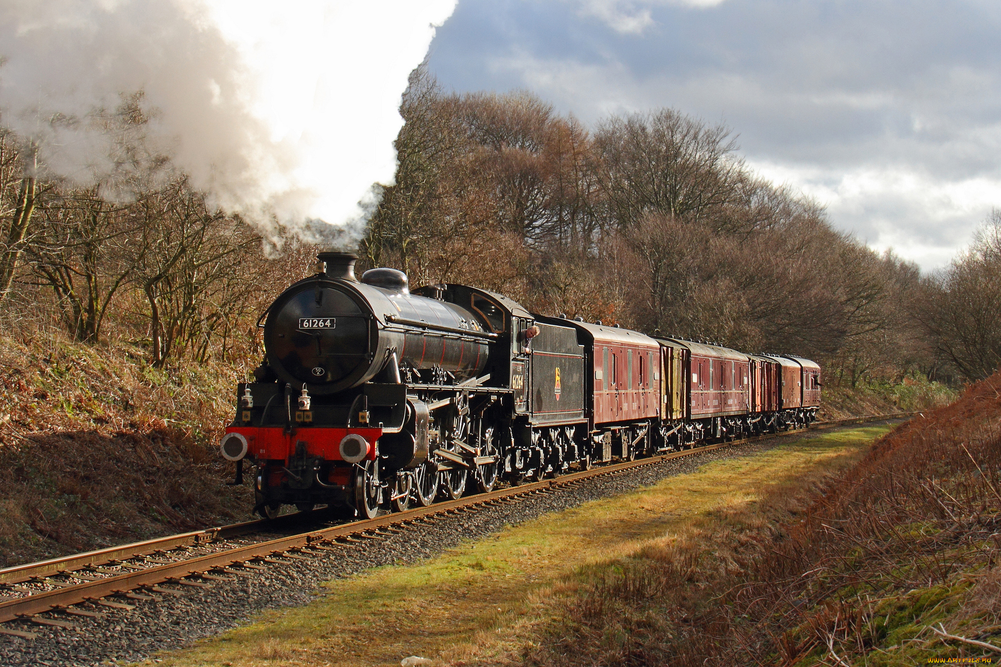 техника, паровозы, дорога, железная, паровоз, рельсы