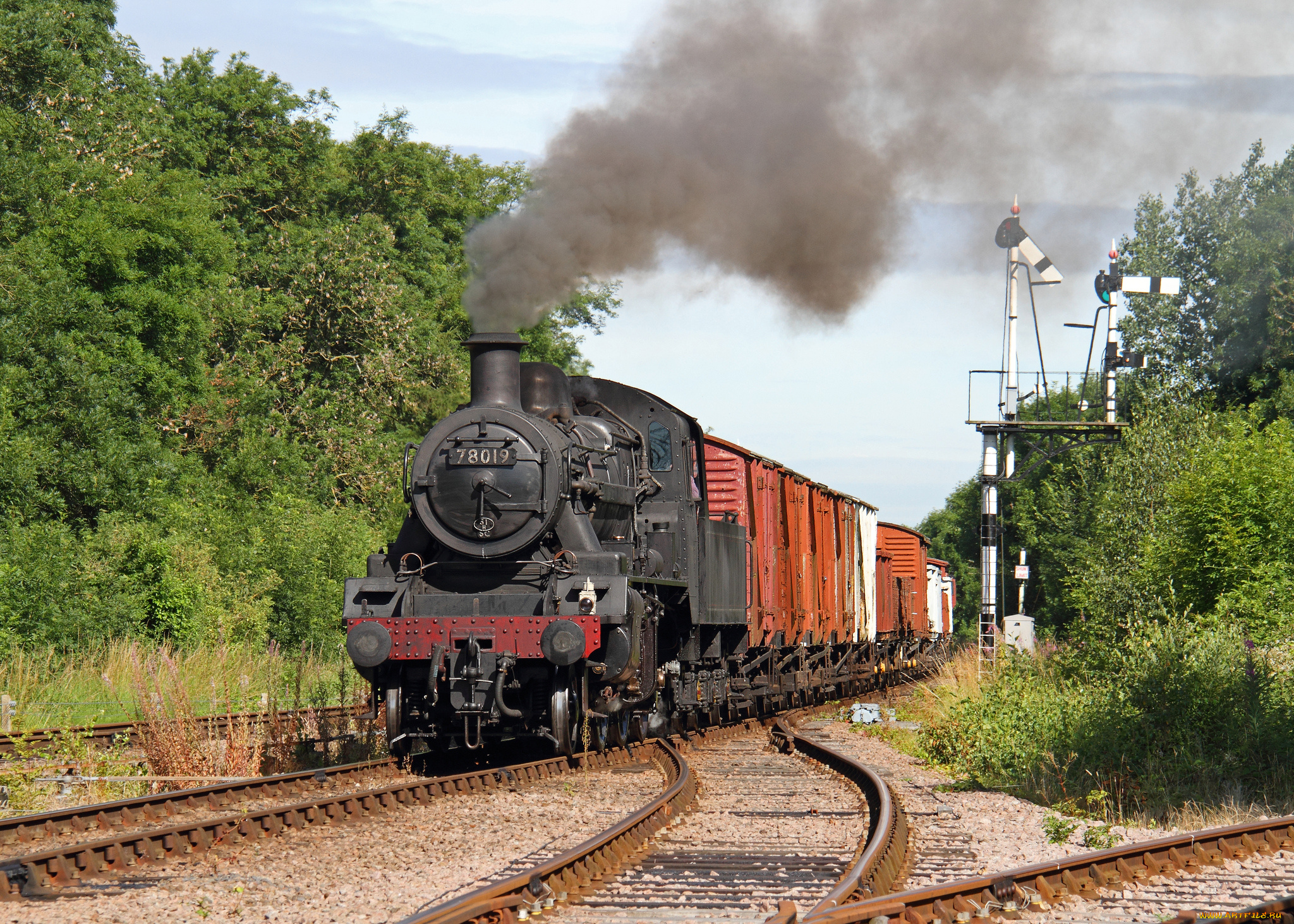 техника, паровозы, паровоз, рельсы, дорога, железная