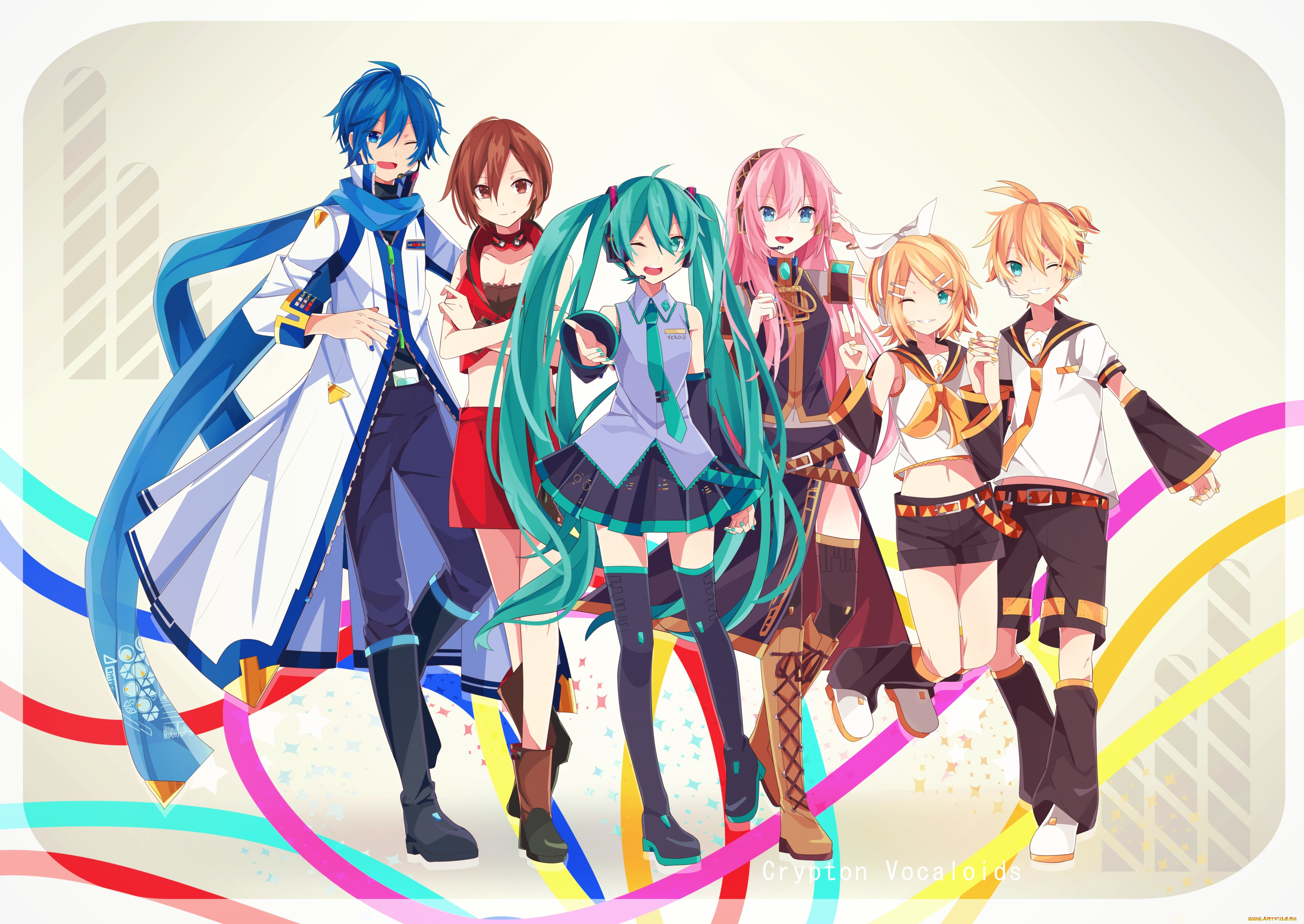 аниме, vocaloid, megurine, luka, kaito, kagamine, len, rin, hatsune, miku, парни, арт, meiko, девушки, yui22