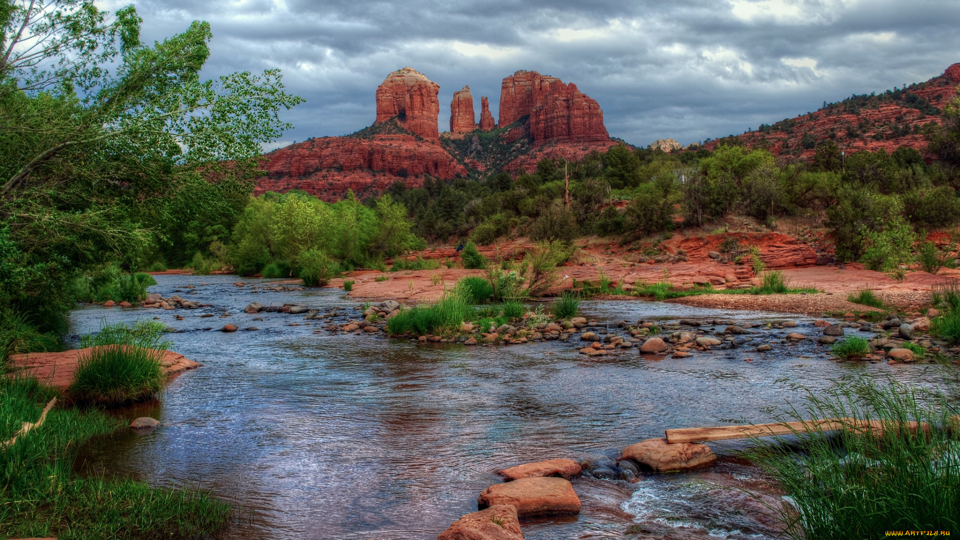 природа, реки, озера, лес, горы, река