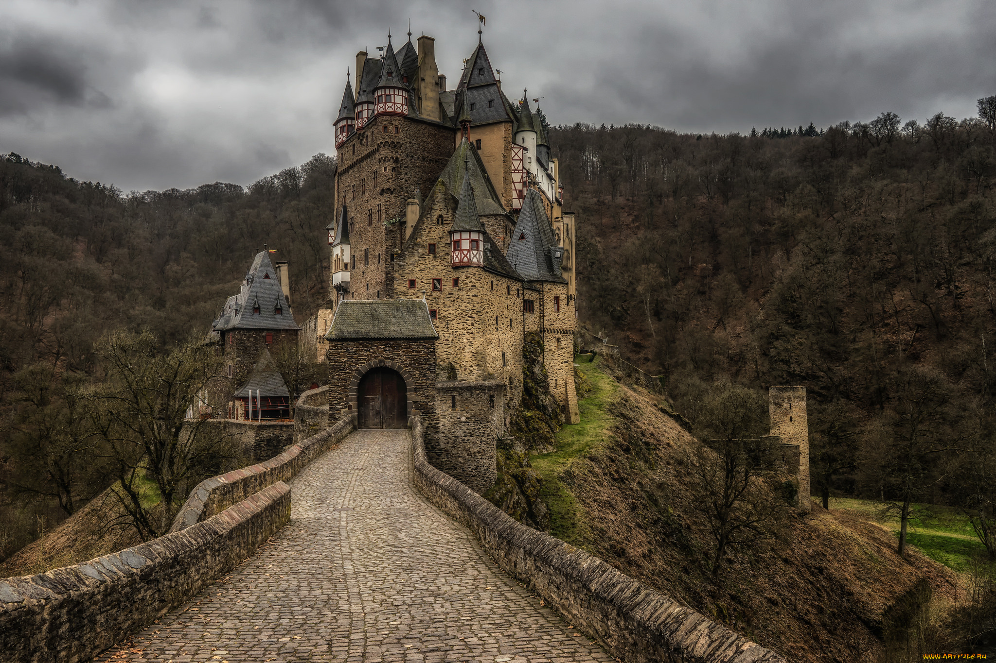 castle, eltz, , germany, города, замки, германии, дорога, замок