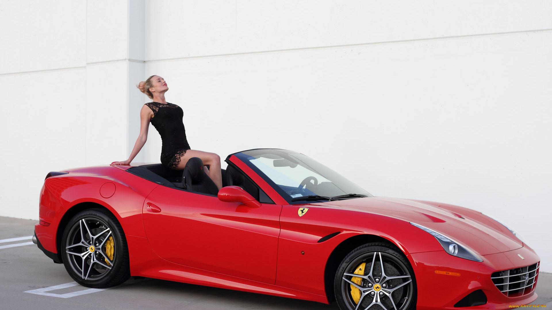 ferrari, girl, 10, автомобили, -авто, с, девушками, красный, girl, ferrari