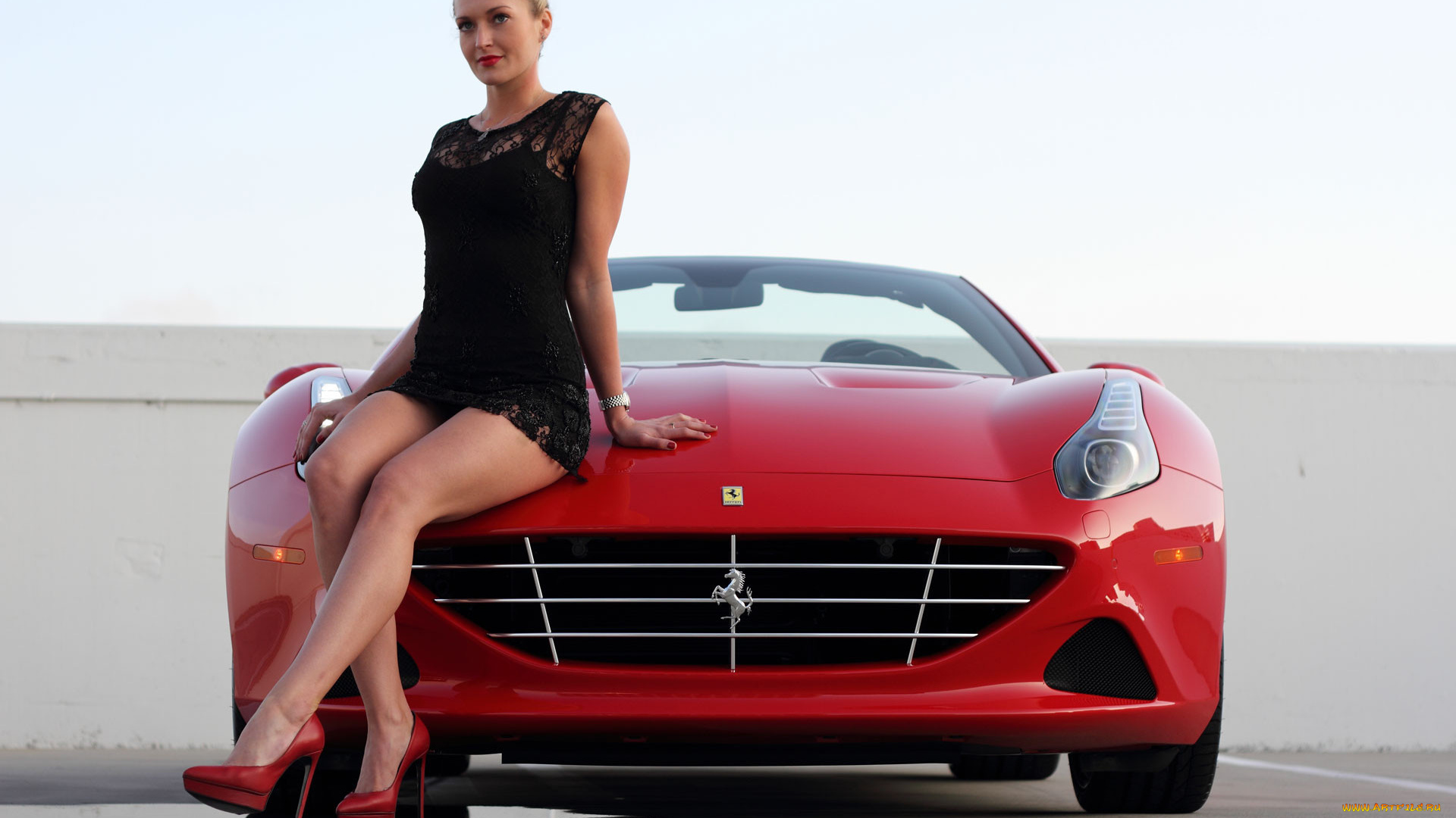 ferrari, girl, 12, автомобили, -авто, с, девушками, красный, girl, ferrari