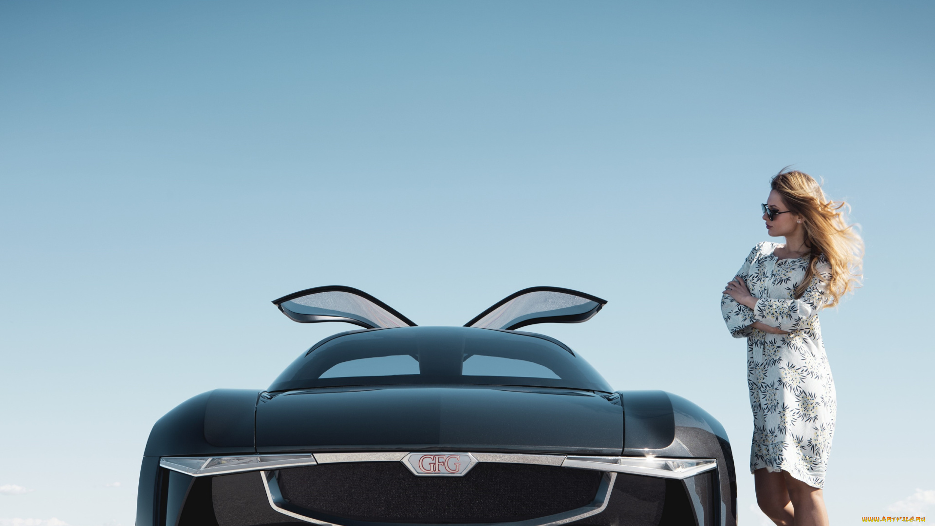 автомобили, -авто, с, девушками, девушка, взгляд, фон