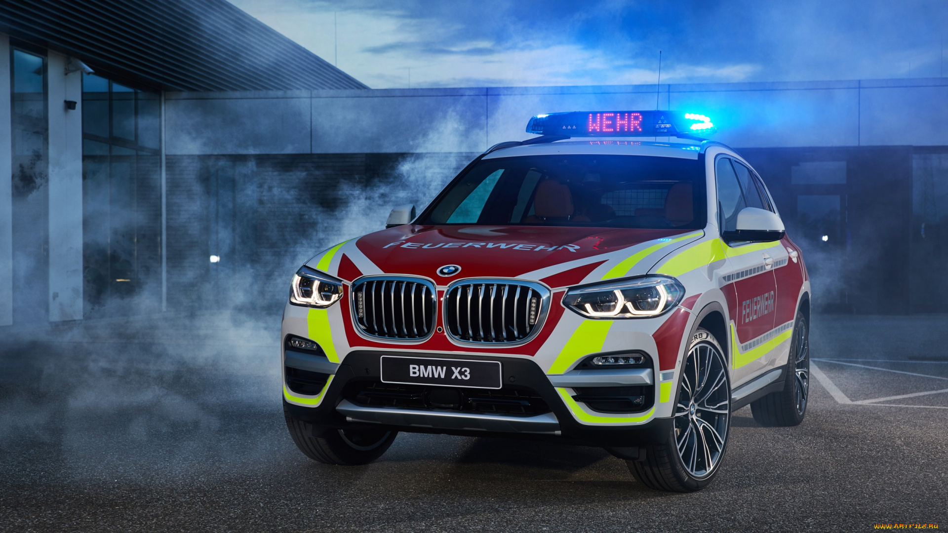 автомобили, bmw, здание, дым, раскраска, белый, feuerwehr, бмв