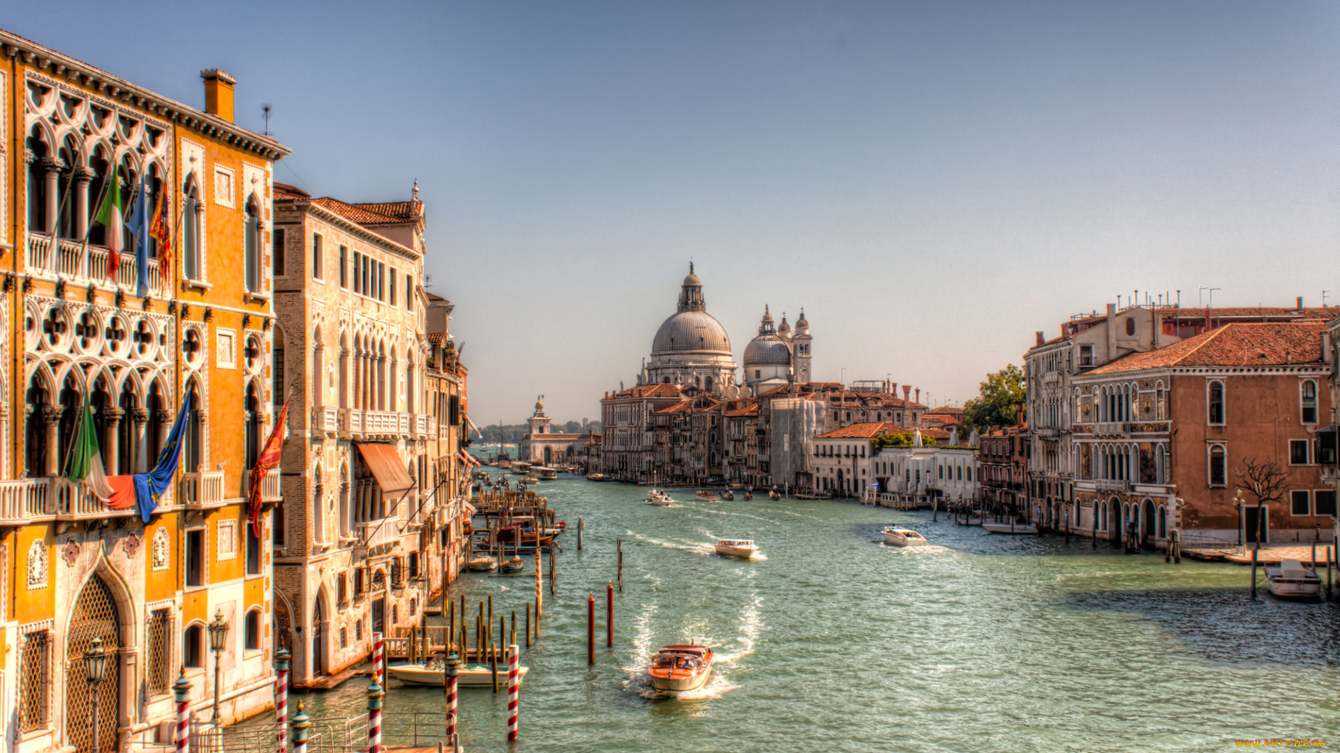 grand, canal, города, венеция, , италия, простор