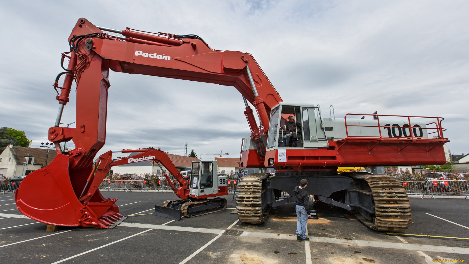 техника, экскаваторы, ковш, стрела