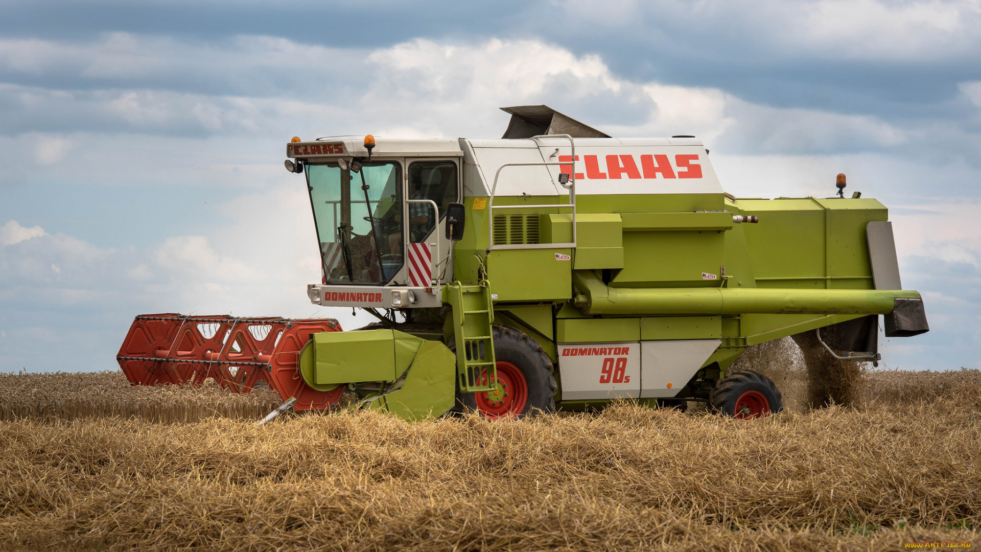 техника, комбайны, поле, комбайн